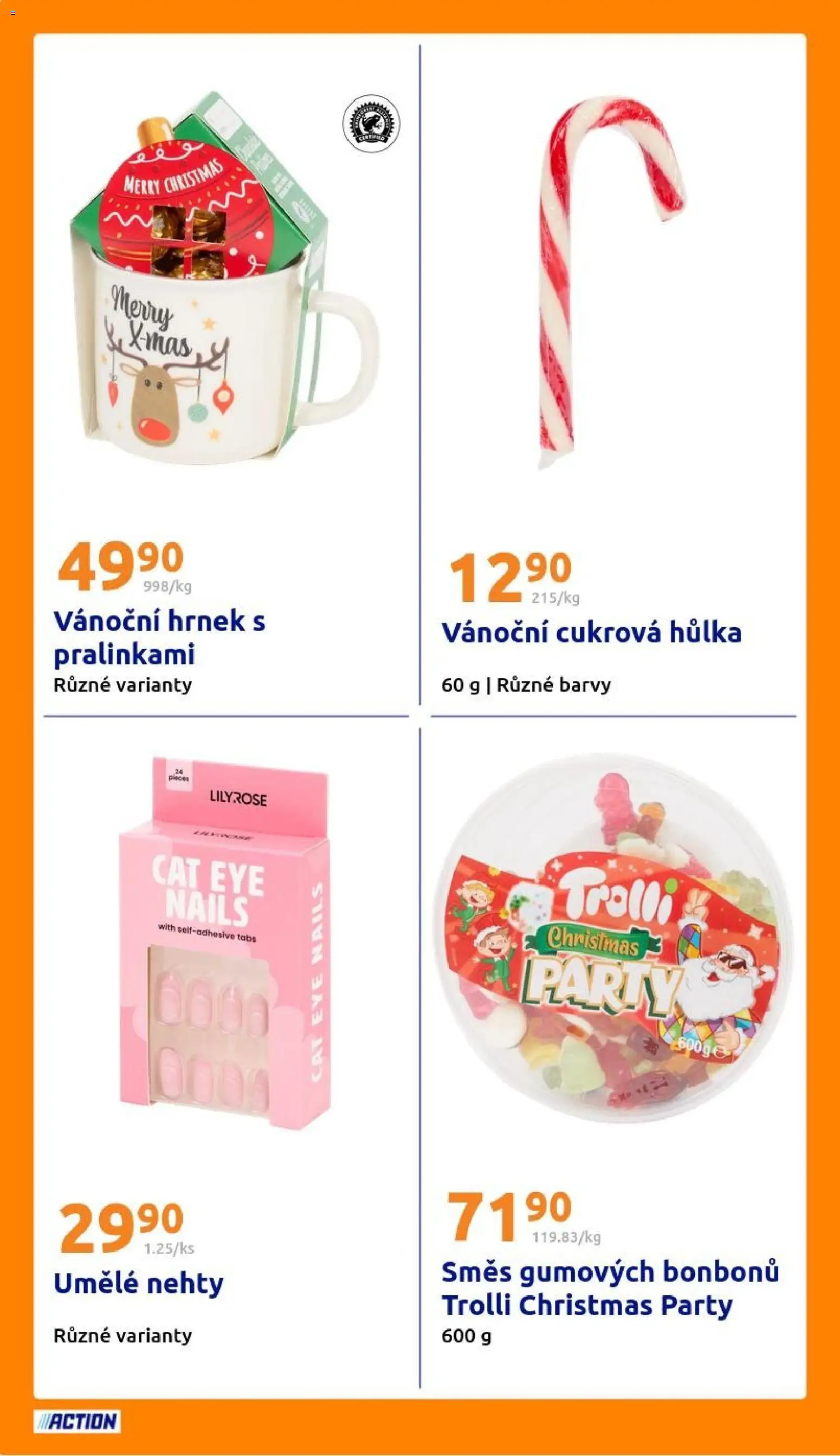 Action leták od 10.12.2025 | Strana: 28 | Produkty: Umělé nehty, Hrnek, Vánoční hrnek, Nehty