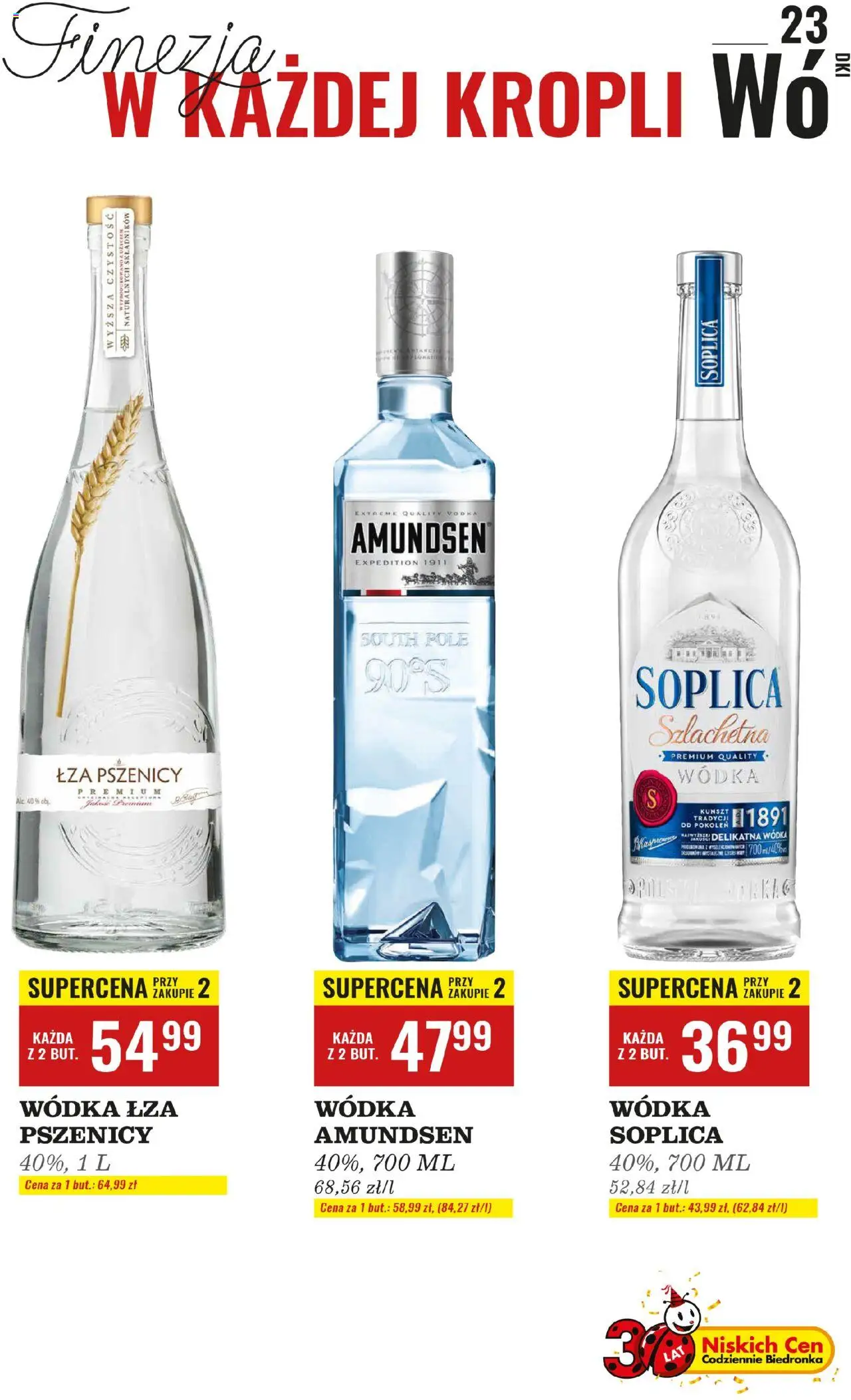 Biedronka gazetka - Czas na toast od 06.10.2025 | Strona: 23 | Produkty: Wódka