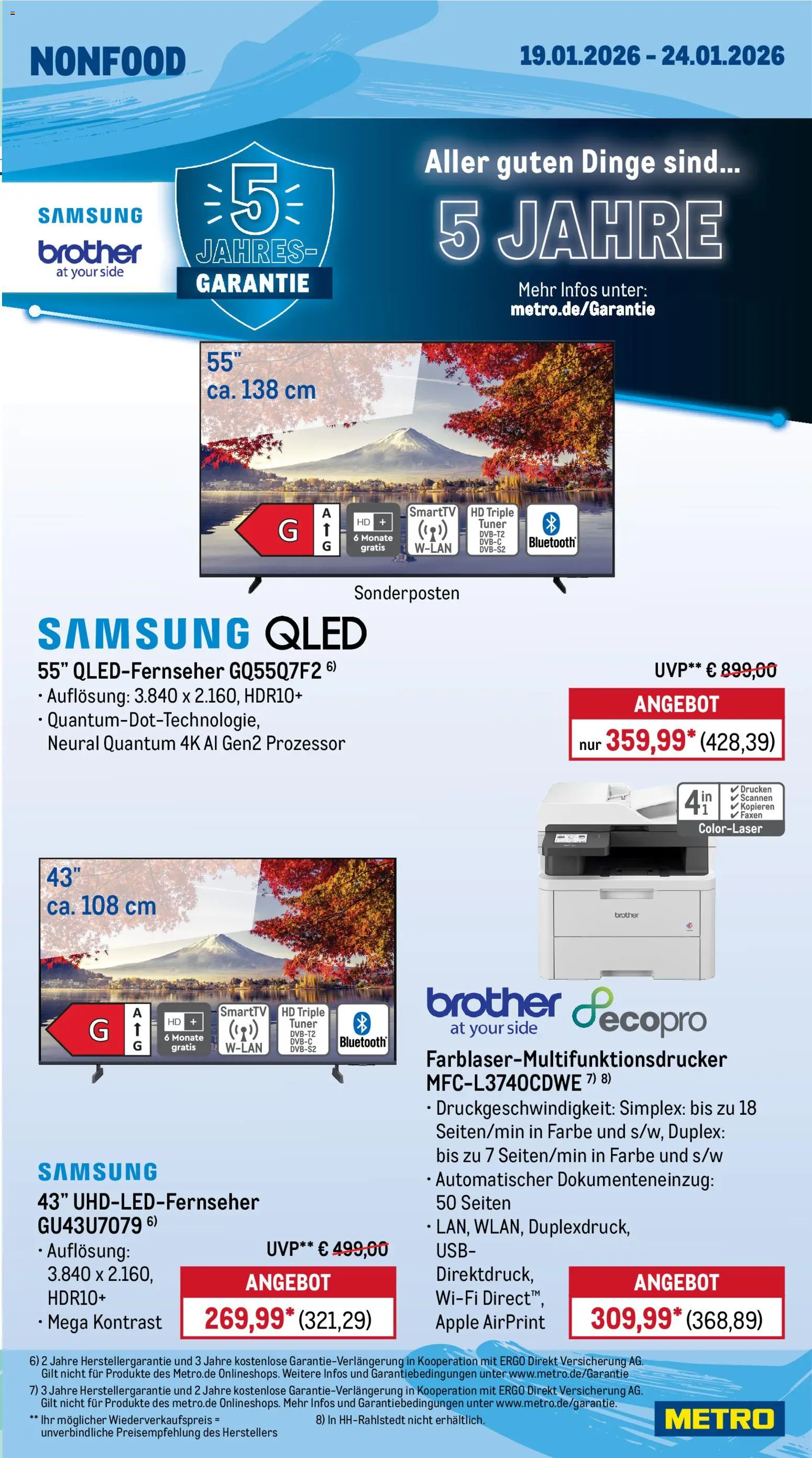 Metro Prospekt 	 – gültig ab 19.01.2026 | Seite: 23 | Produkte: USB, Samsung, Apple