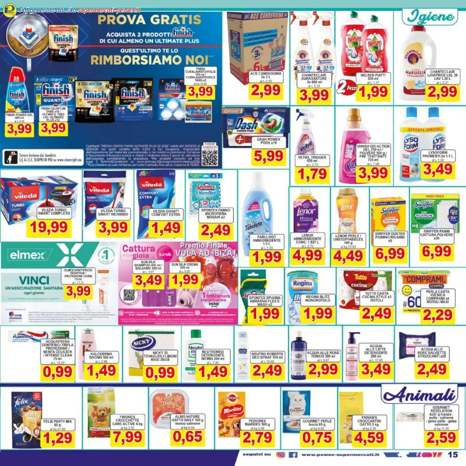 Volantino Pewex del 06.03.2026 | Pagina: 15 | Prodotti: Shampoo, Balsamo, Intimo, Sgrassatore