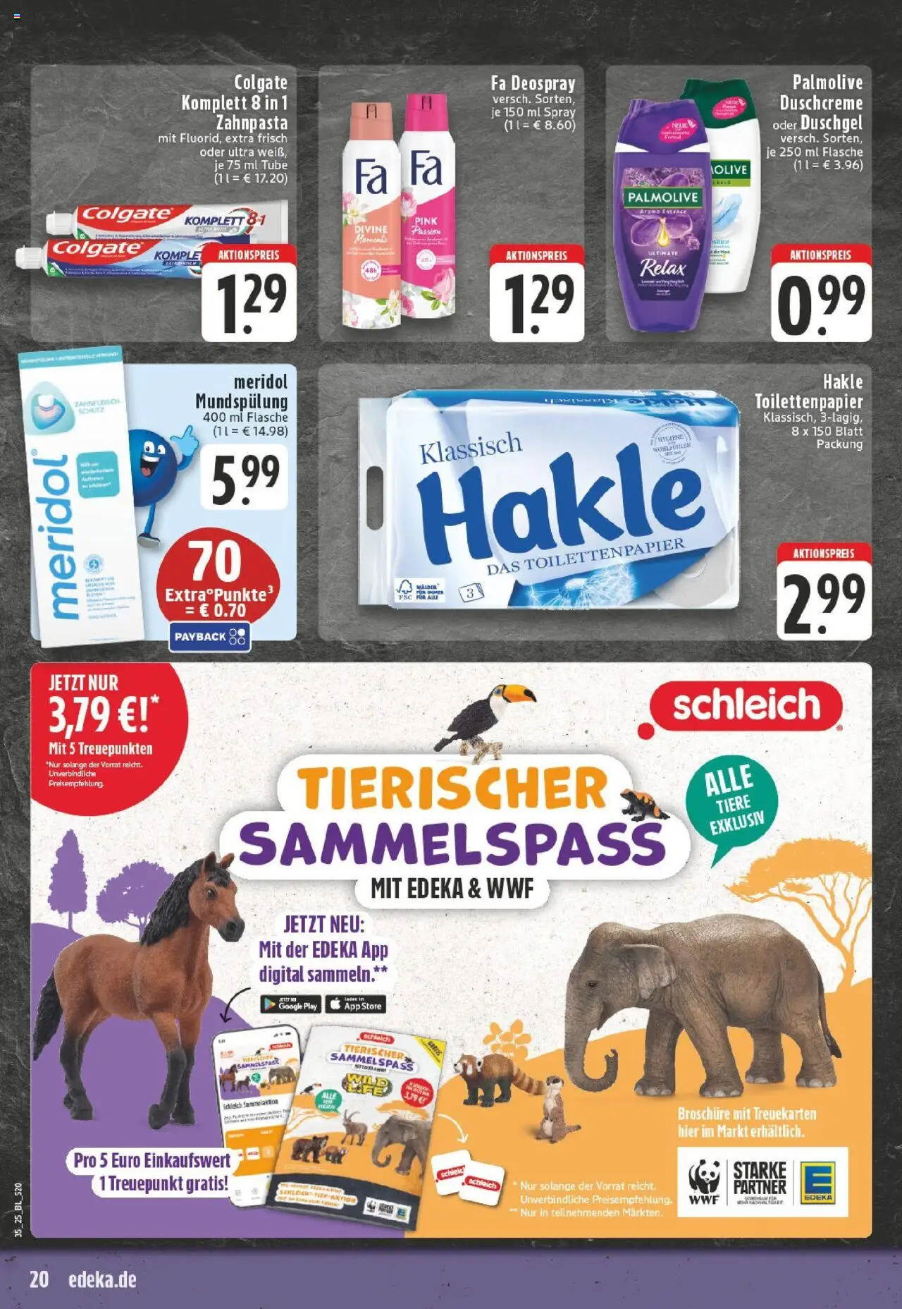 Edeka prospekt Bad Neuenahr - Ahrweiler	 - gültig ab dem 24.08.2025 | Seite: 20 | Produkte: Duschgel, Zahnpasta, Duschcreme, Deospray