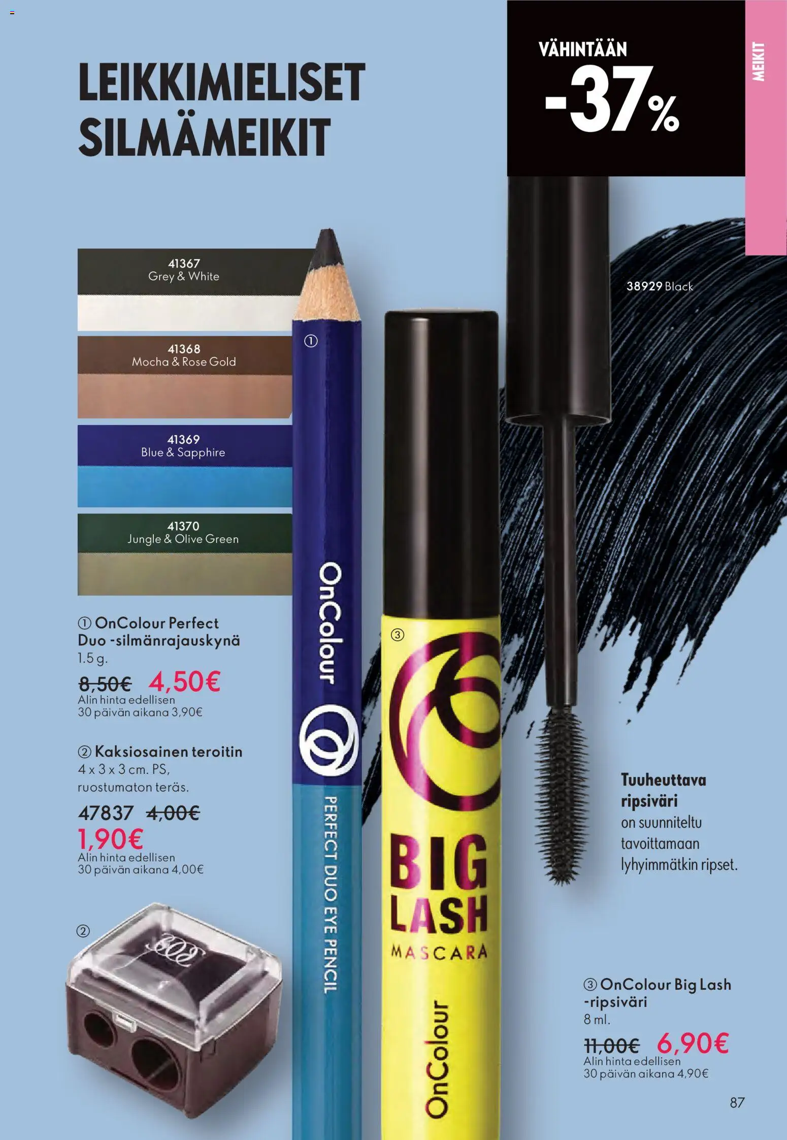 Oriflame - Black Friday – voimassa 19.11.2025 alkaen | Sivu: 87 | Tuotteet: Teroitin, Ripsiväri