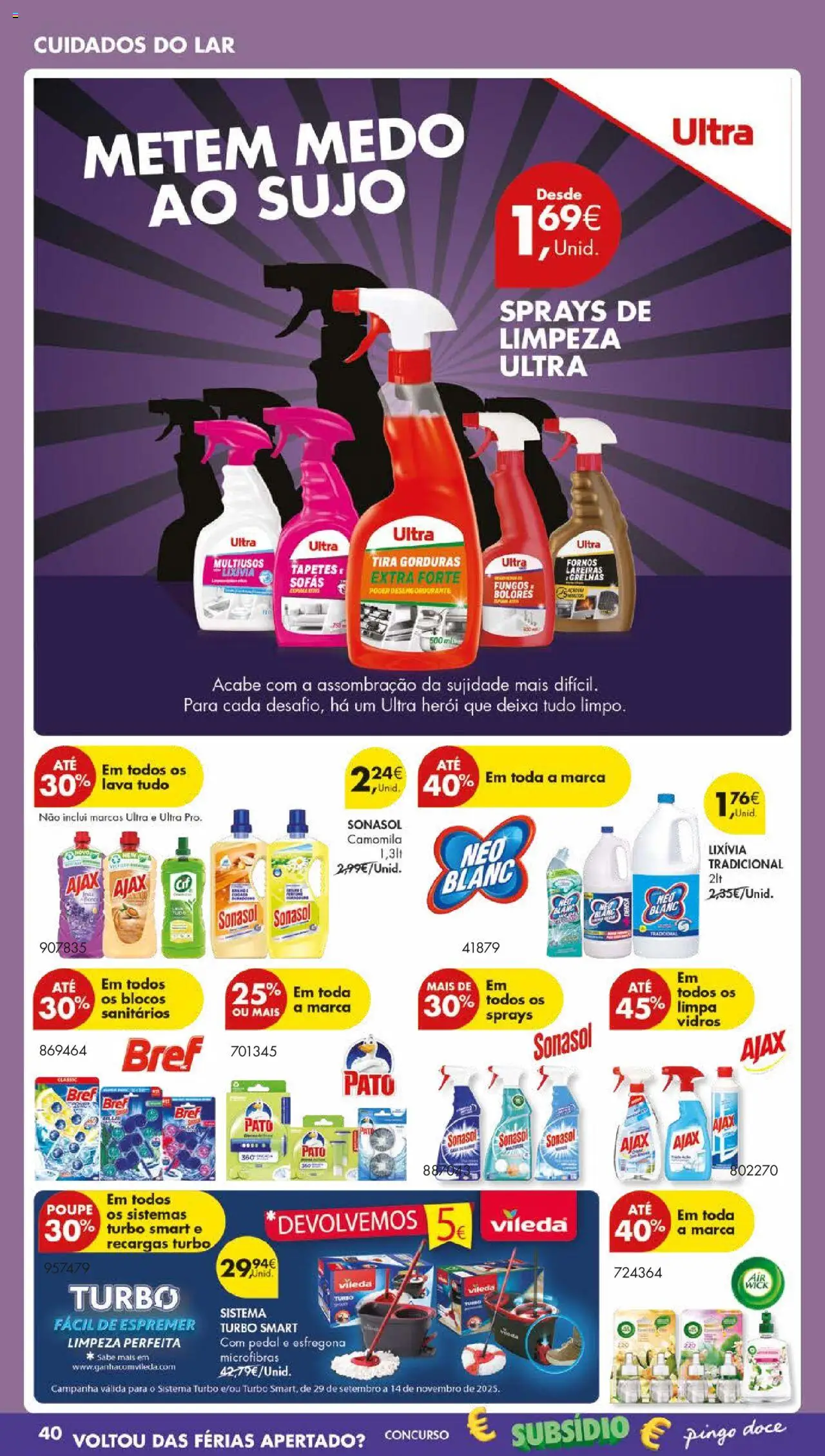Pingo Doce folheto │ válido de 21.10.2025 | Página: 52 | Produtos: Sofás, Limpa vidros