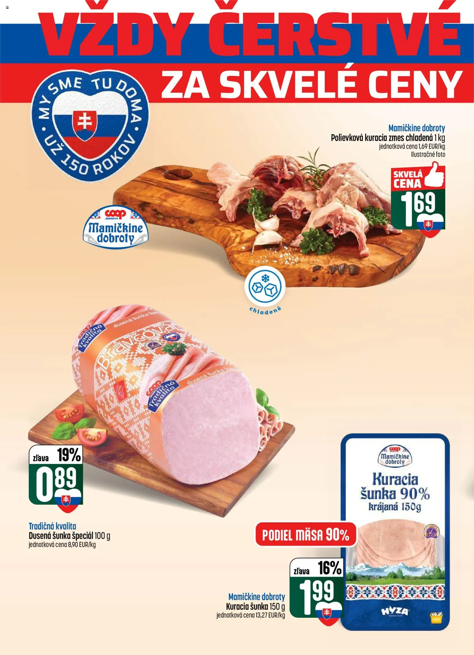 Nové COOP Jednota akcie – leták je platný od 22.01.2026 | Strana: 8 | Produkty: Šunka