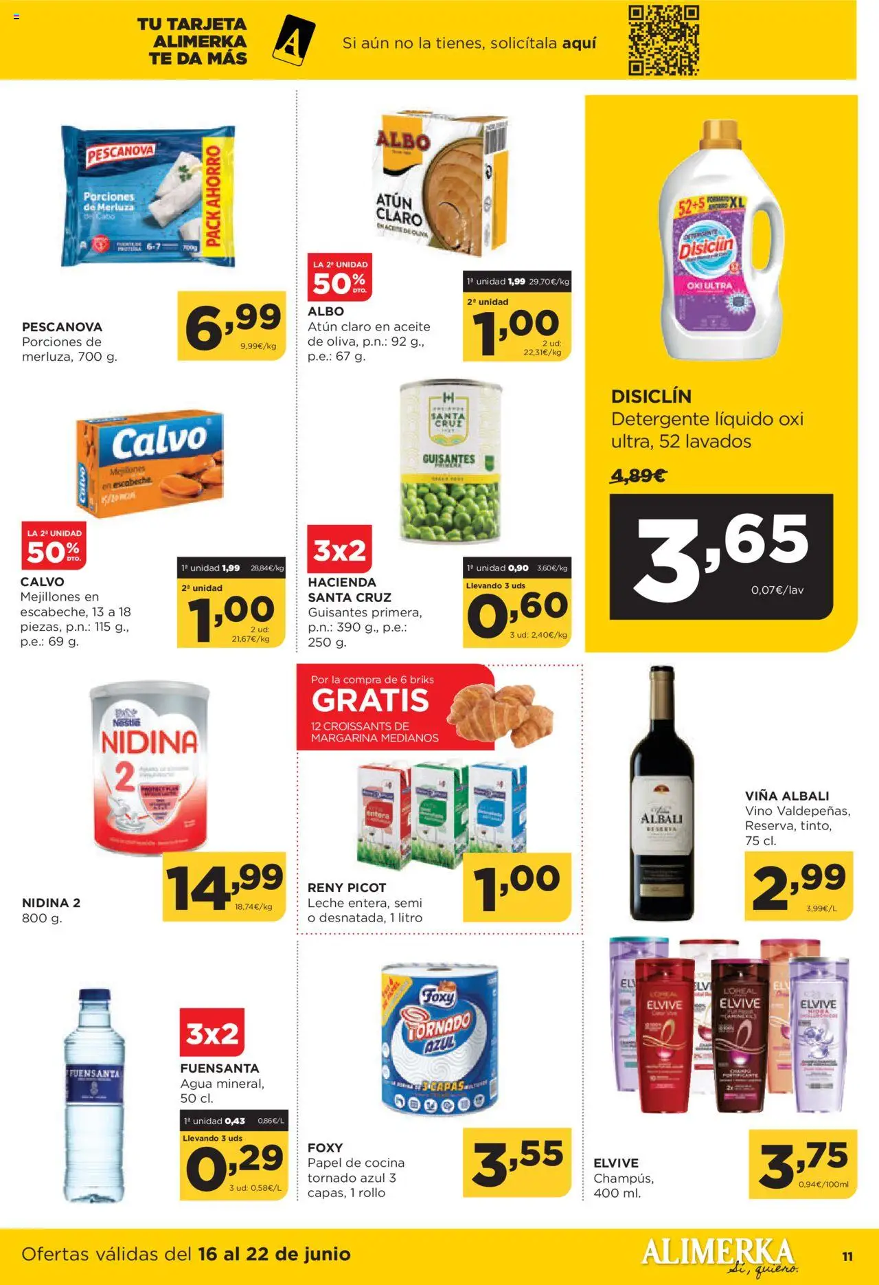 Alimerka folleto Asturias │ válido desde el 16.06.2025 | Página: 12 | Productos: Aceite, Vino, Margarina, Detergente líquido