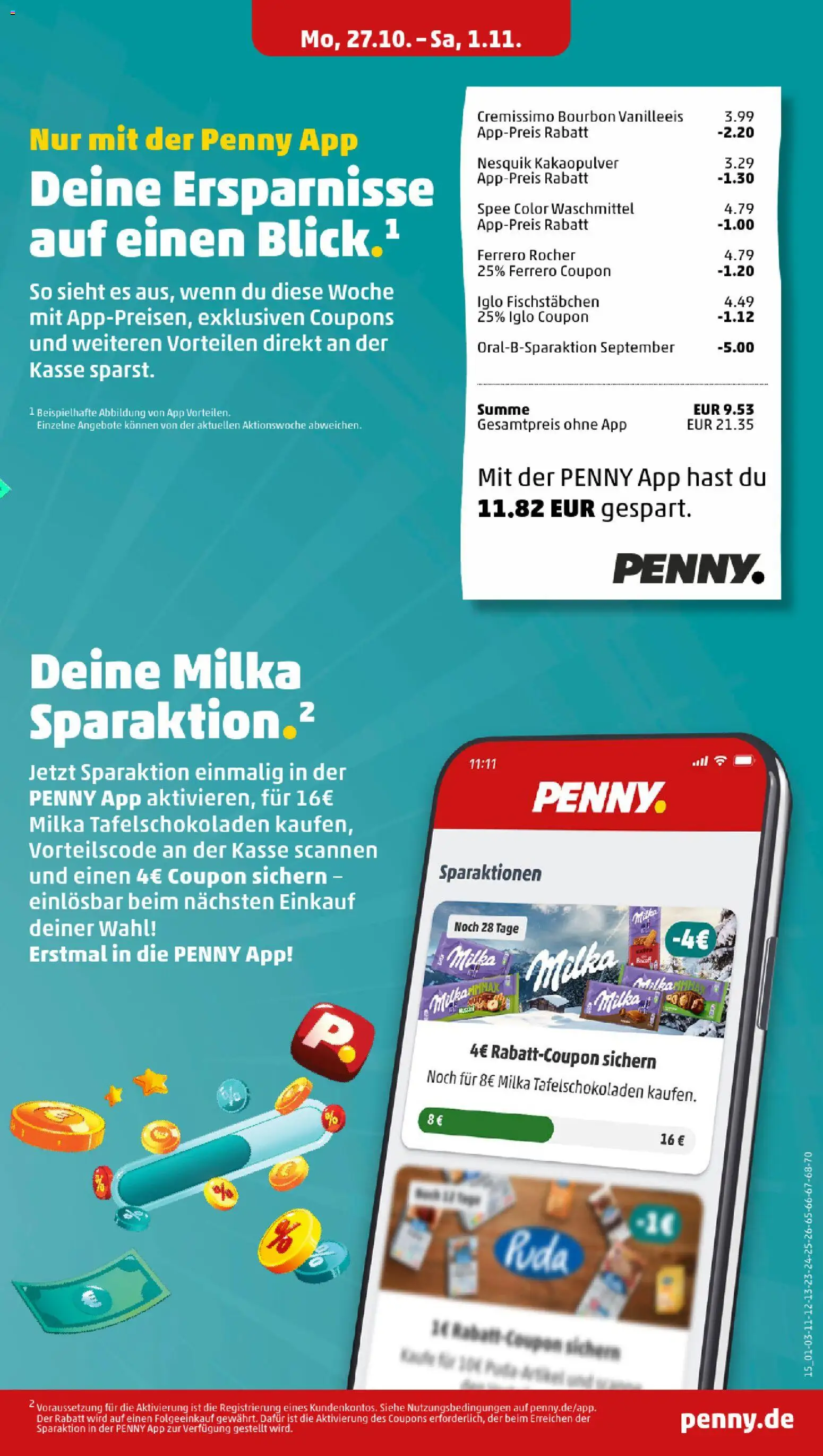 Penny Prospekt 	 – gültig ab 27.10.2025 | Seite: 17 | Produkte: Nesquik, Ferrero rocher, Spee, Bourbon