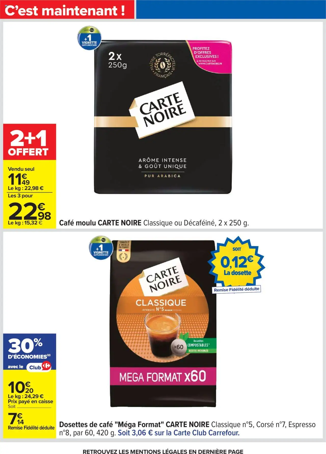 {H1} | Page: 2 | Produits: Cafe moulu carte noire, Café moulu, Café