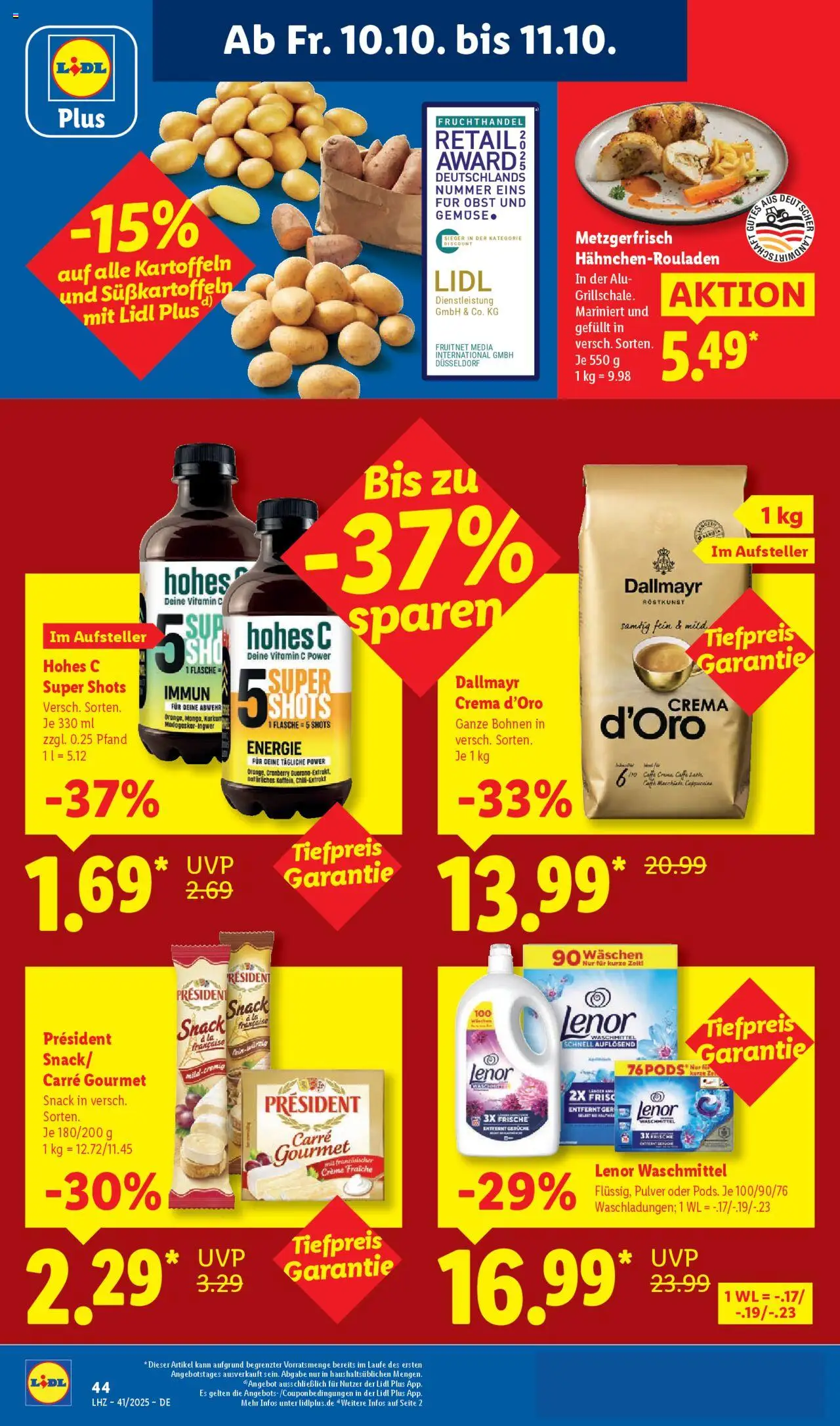 Lidl Prospekt Hilders – gültig ab 06.10.2025 | Seite: 64 | Produkte: Creme, Dallmayr, Gemüse, Obst