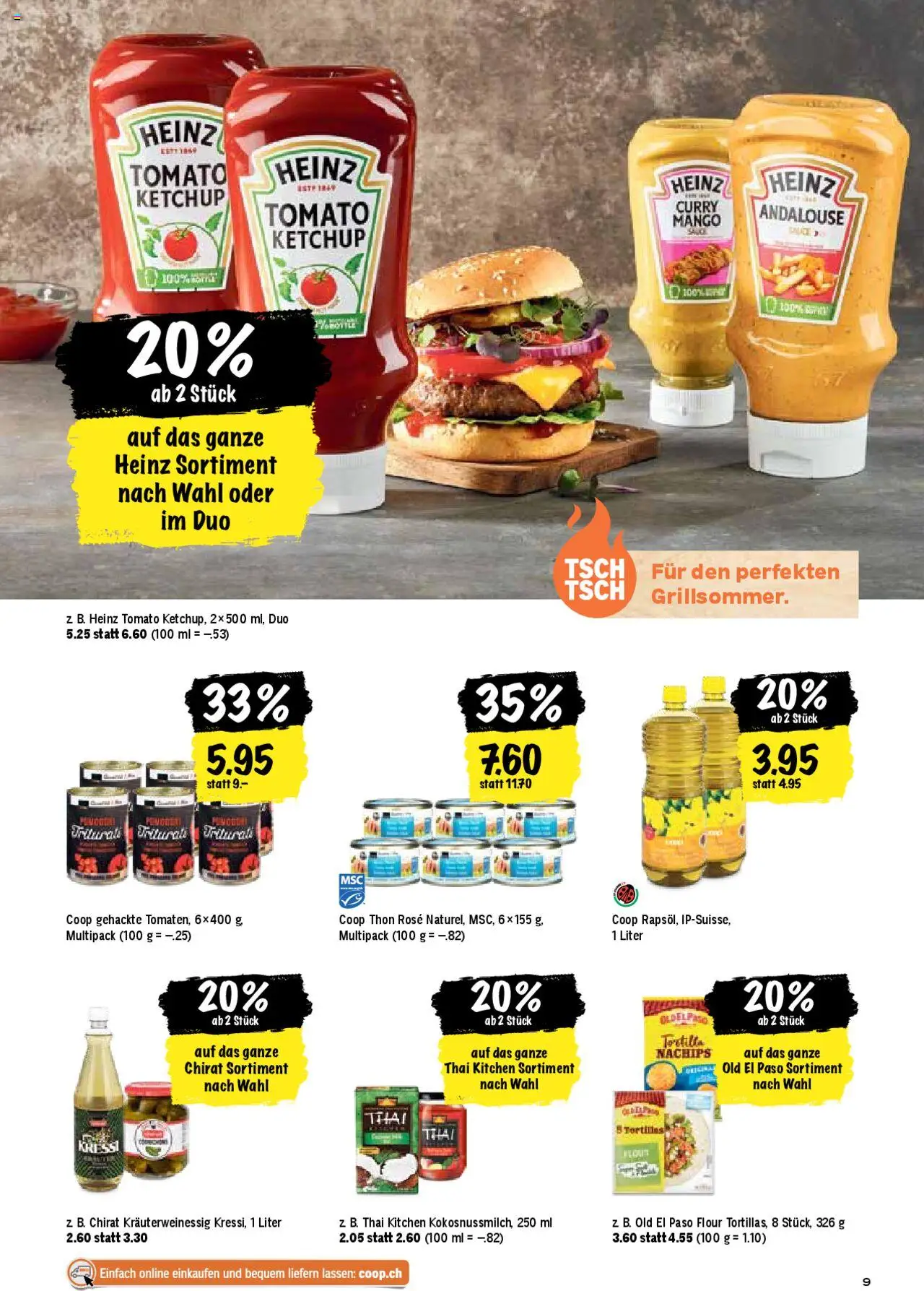 Coop Aktionen ab 26.06.2025 | Seite: 9 | Produkte: Tomaten, Ketchup, Mango