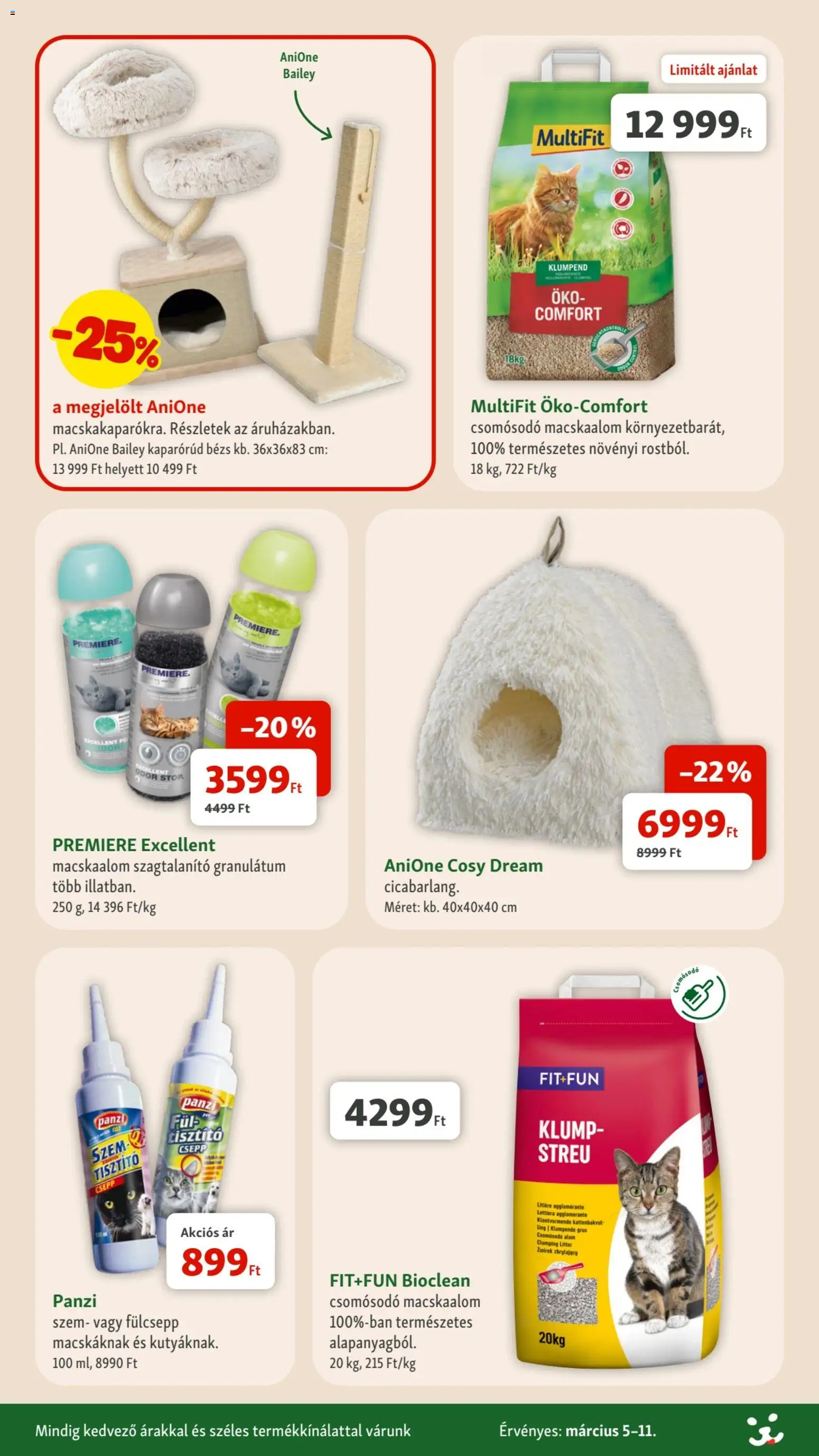 Fressnapf akciós ujság - amely érvényes a következő dátumtól: 05.03.2026 | Oldal: 10 | Termékek: Macskaalom