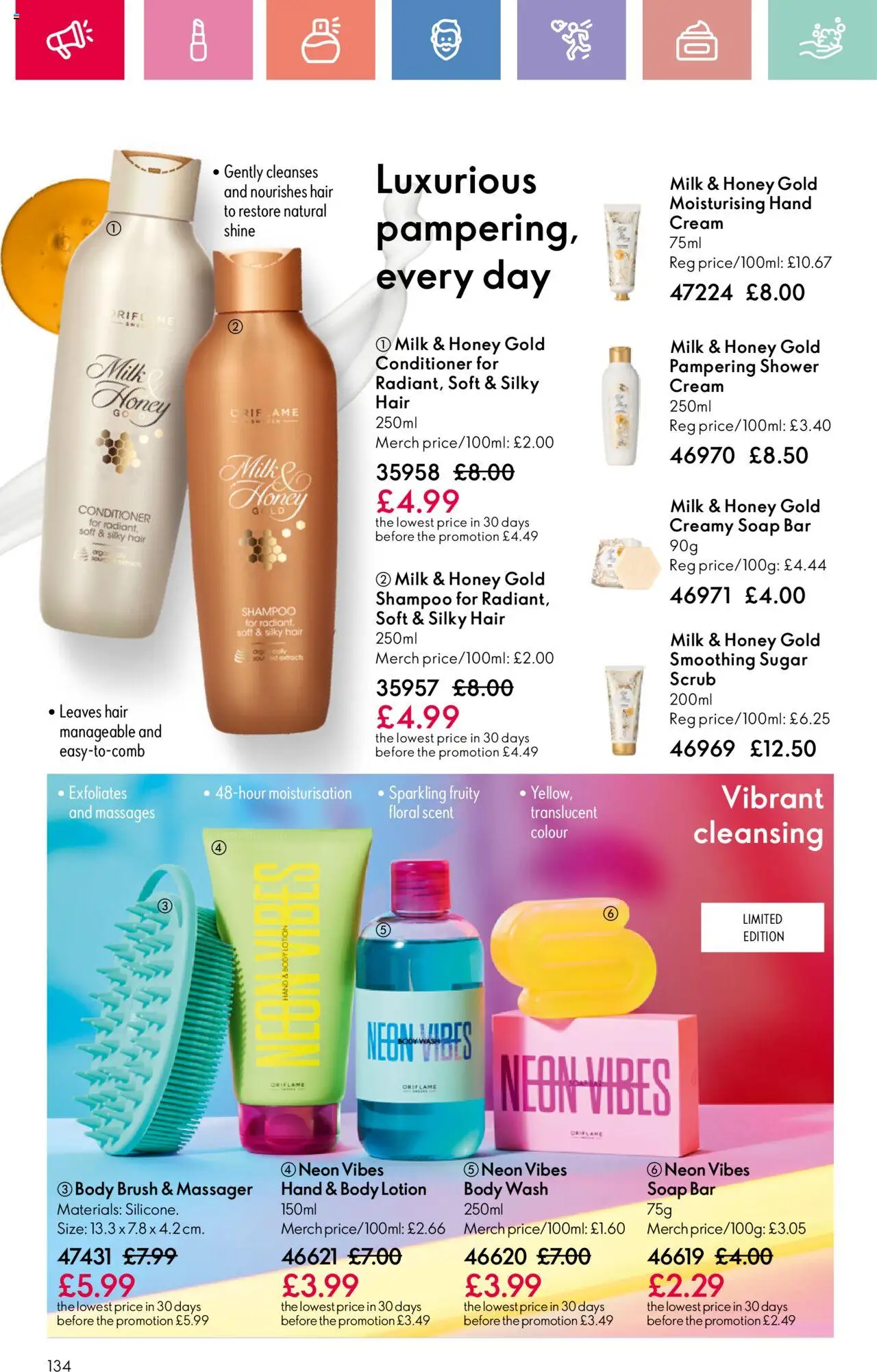  | Page: 134 | Products: Brush, Conditioner, Cream, Papier carton