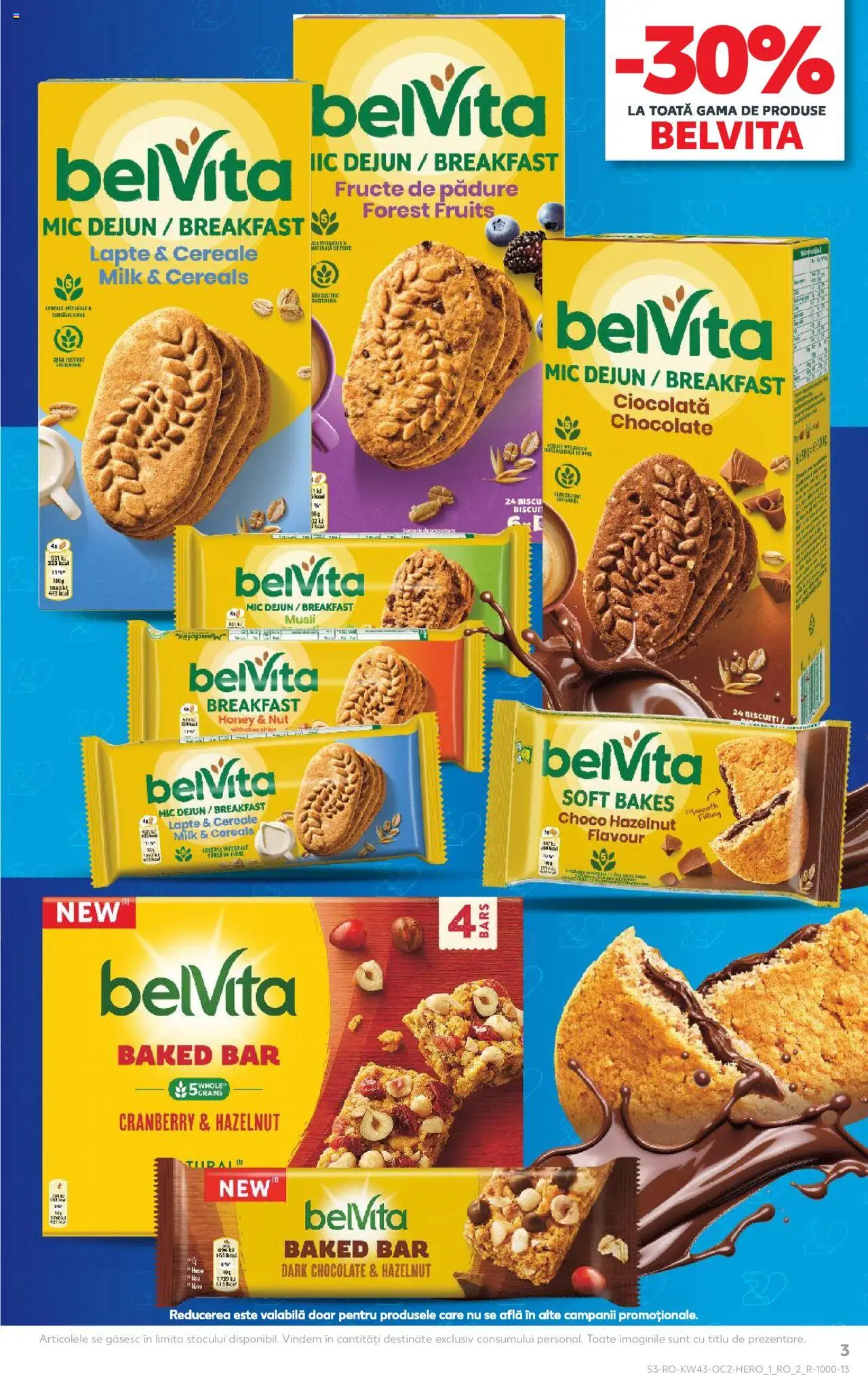 Noul catalog Kaufland – valabil de la 22.10.2025 | Pagină: 3 | Produse: Ciocolată, Cereale, Biscuiți, Fructe
