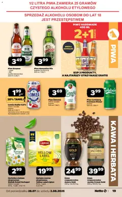 Netto gazetka - Spożywcza od 28.07.2025 | Strona: 19