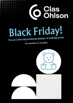 Forhåndsvisning av Clas Ohlson - Black Friday gyldig fra 24.11.2025