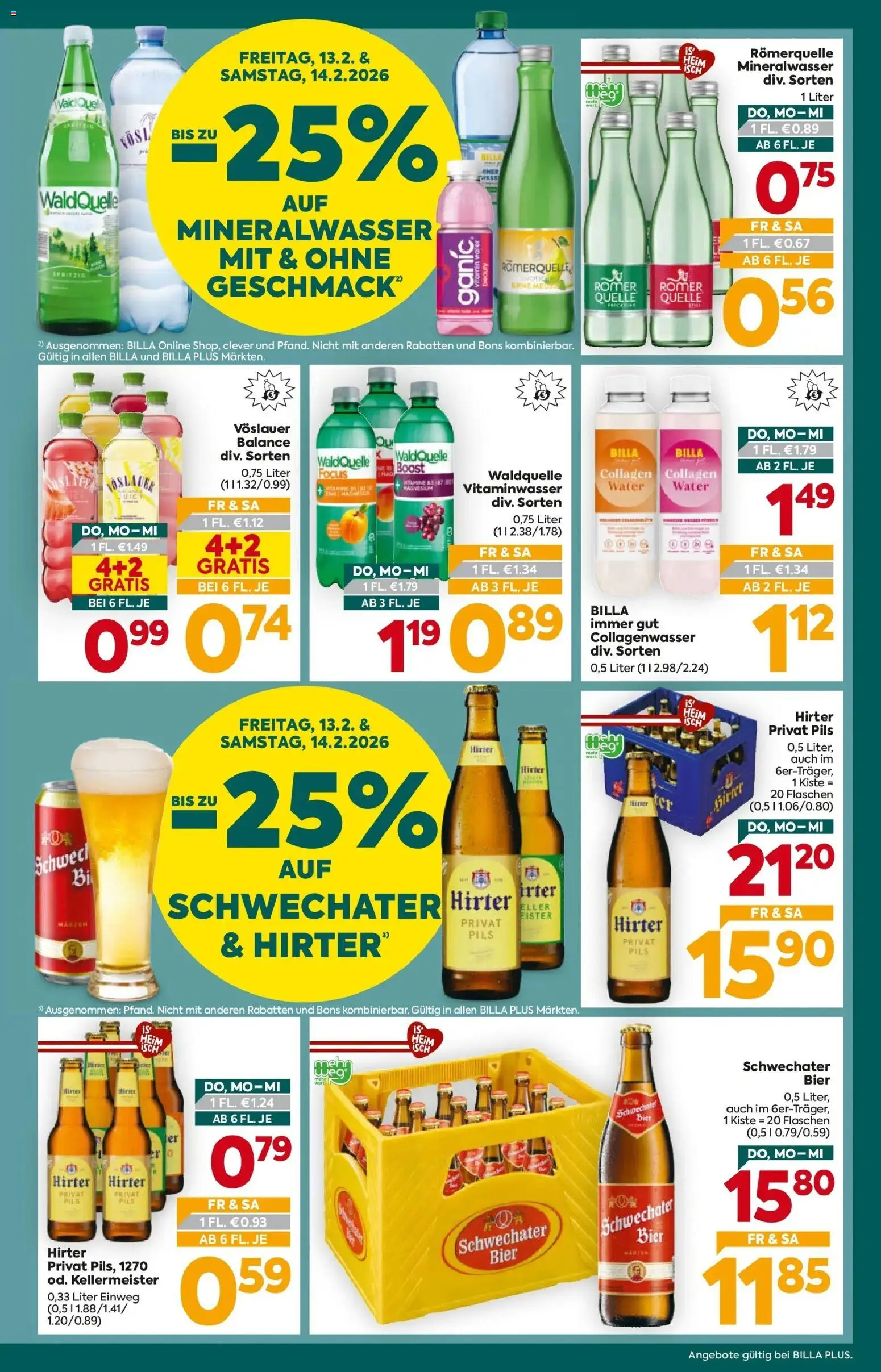 Billa Plus Flugblatt - Burgenland gültig ab 12.02.2026 | Seite: 7 | Produkte: Birne, Bier