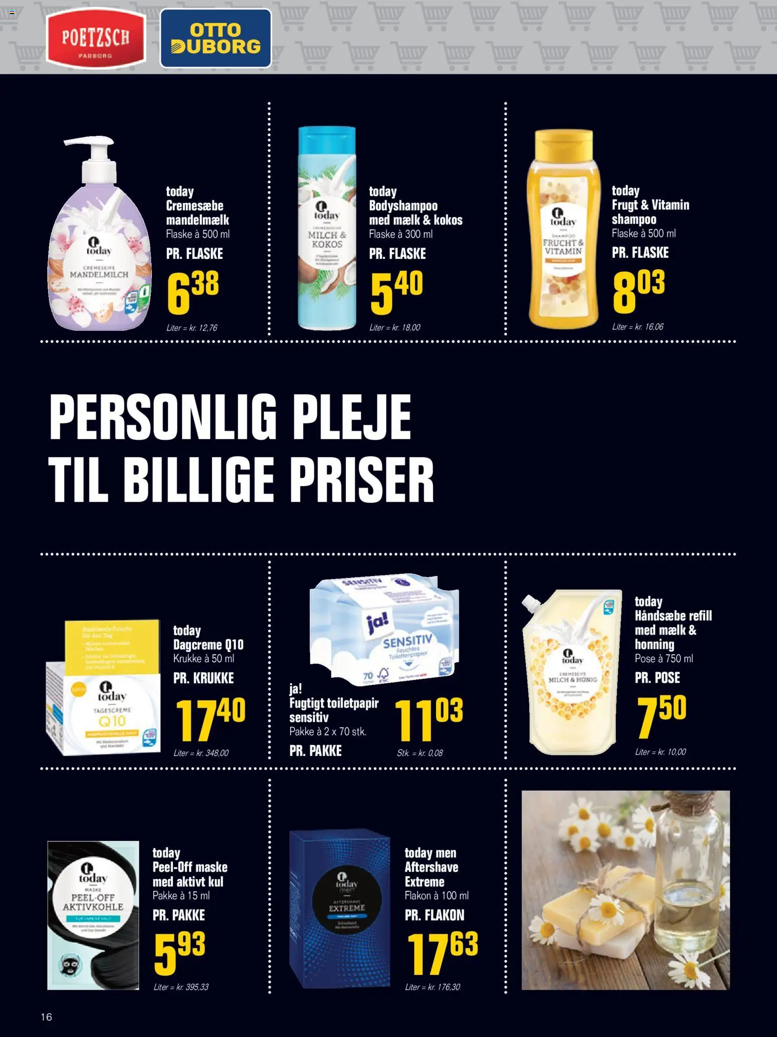 Poetzsch Padborg tilbudsavis – gyldig fra 30.10.2025 | Side: 16 | Produkter: Shampoo, Mandelmælk, Honning, Krukke