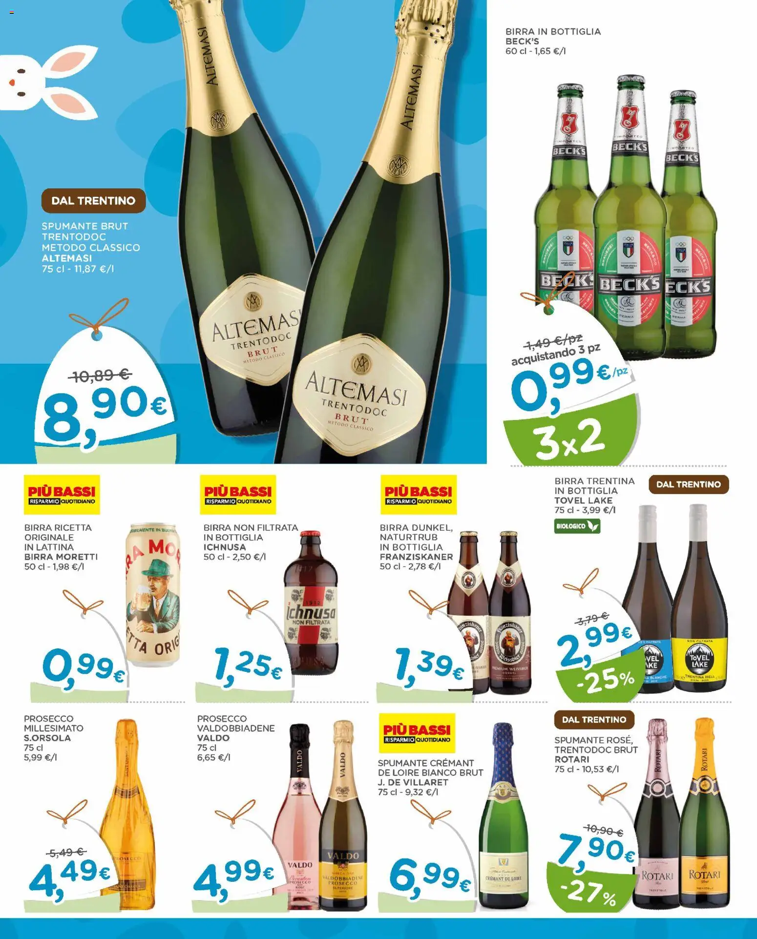 Volantino Poli del 25.03.2026 | Pagina: 34 | Prodotti: Birra, Prosecco, Birra Moretti, Spumante