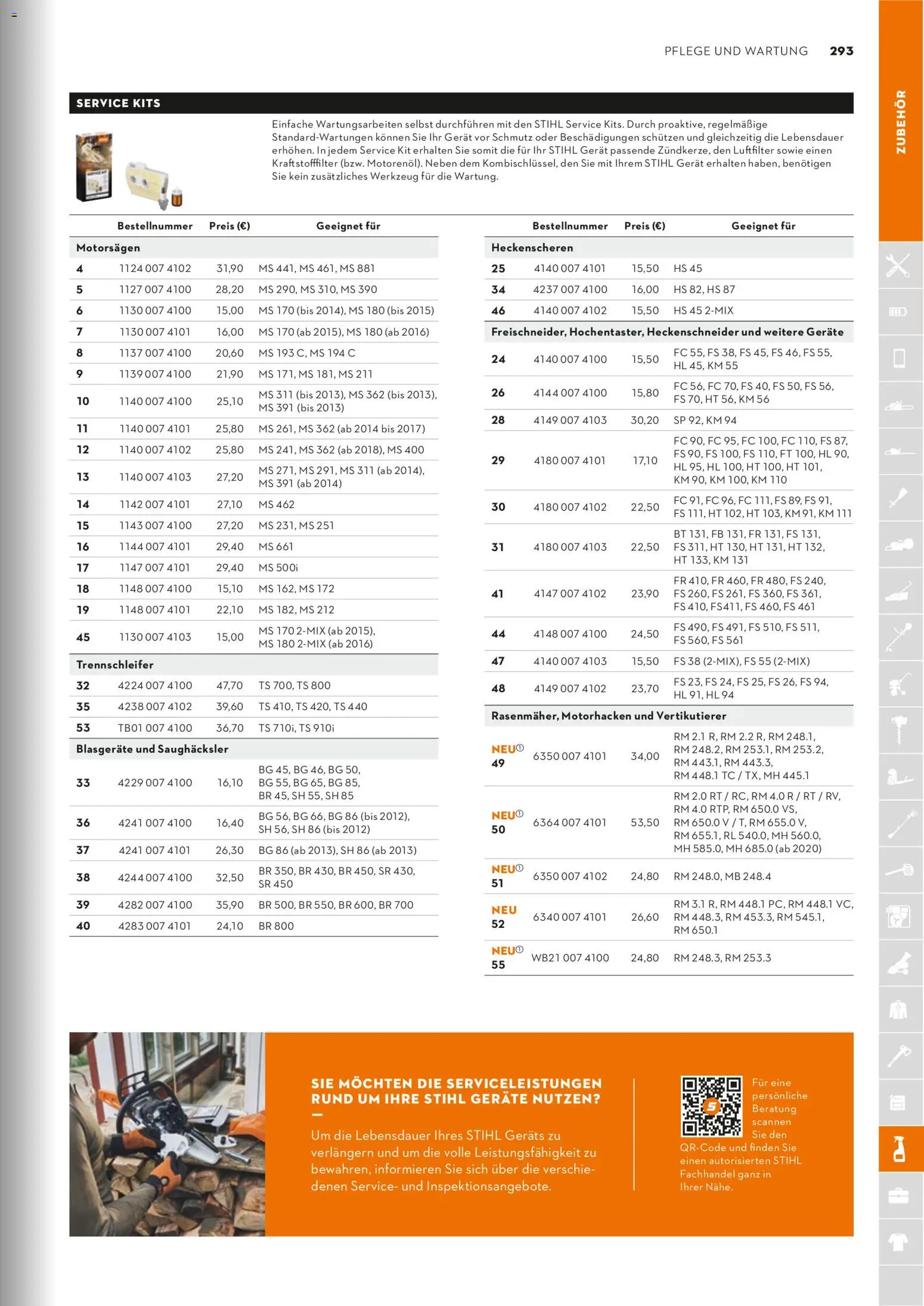 STIHL Katalog – gültig ab 01.01.2026 | Seite: 293