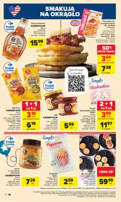 Carrefour Gazetka - Kuchnia amerykańska od 26.05.2025 | Strona: 6 | Produkty: Nachos, Pianki, Krem, Pianki Marshmallows