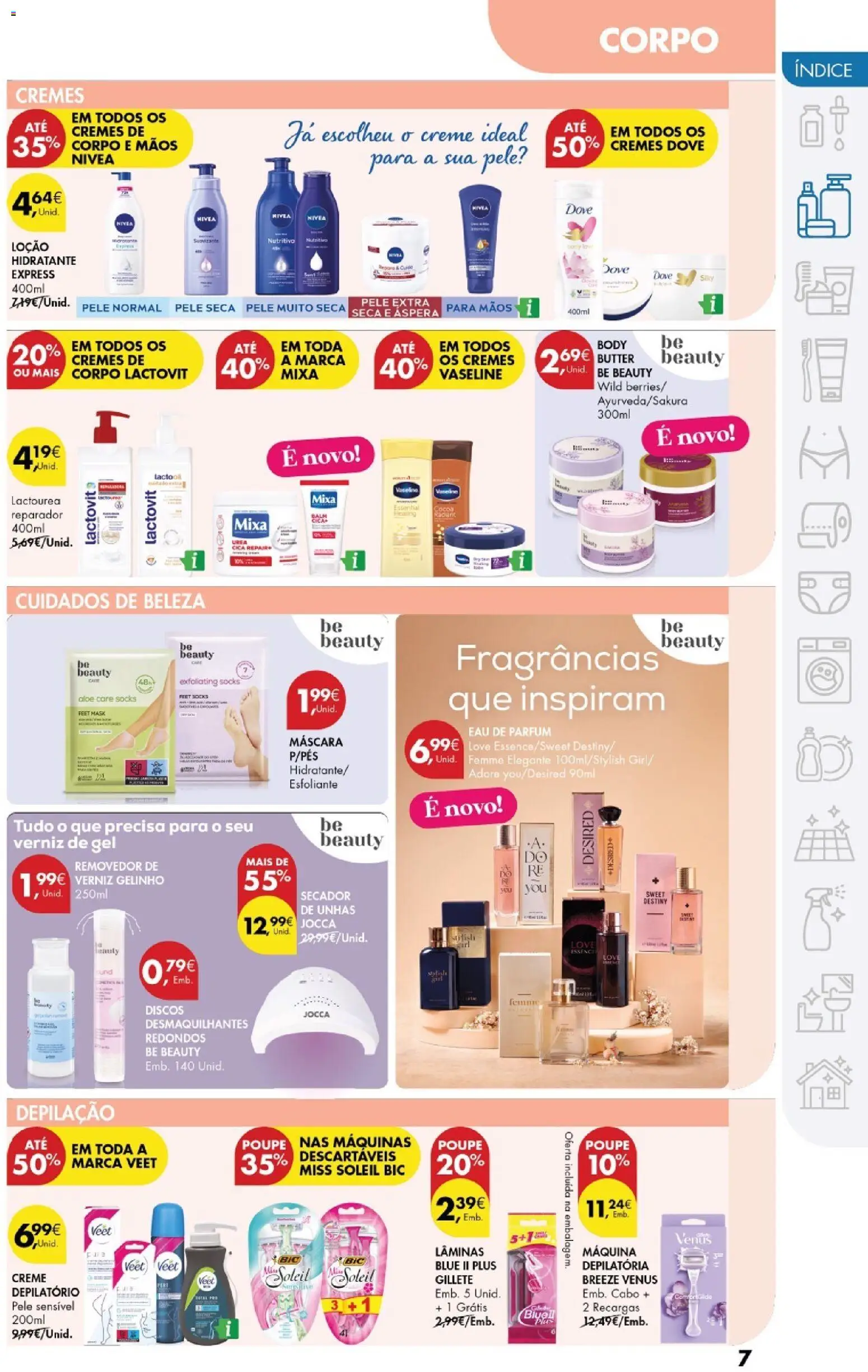 Pingo Doce - Cuidados Pessoais e para o Lar │ válido de 24.02.2026 | Página: 7 | Produtos: Perfume, Creme depilatório, Verniz, Creme