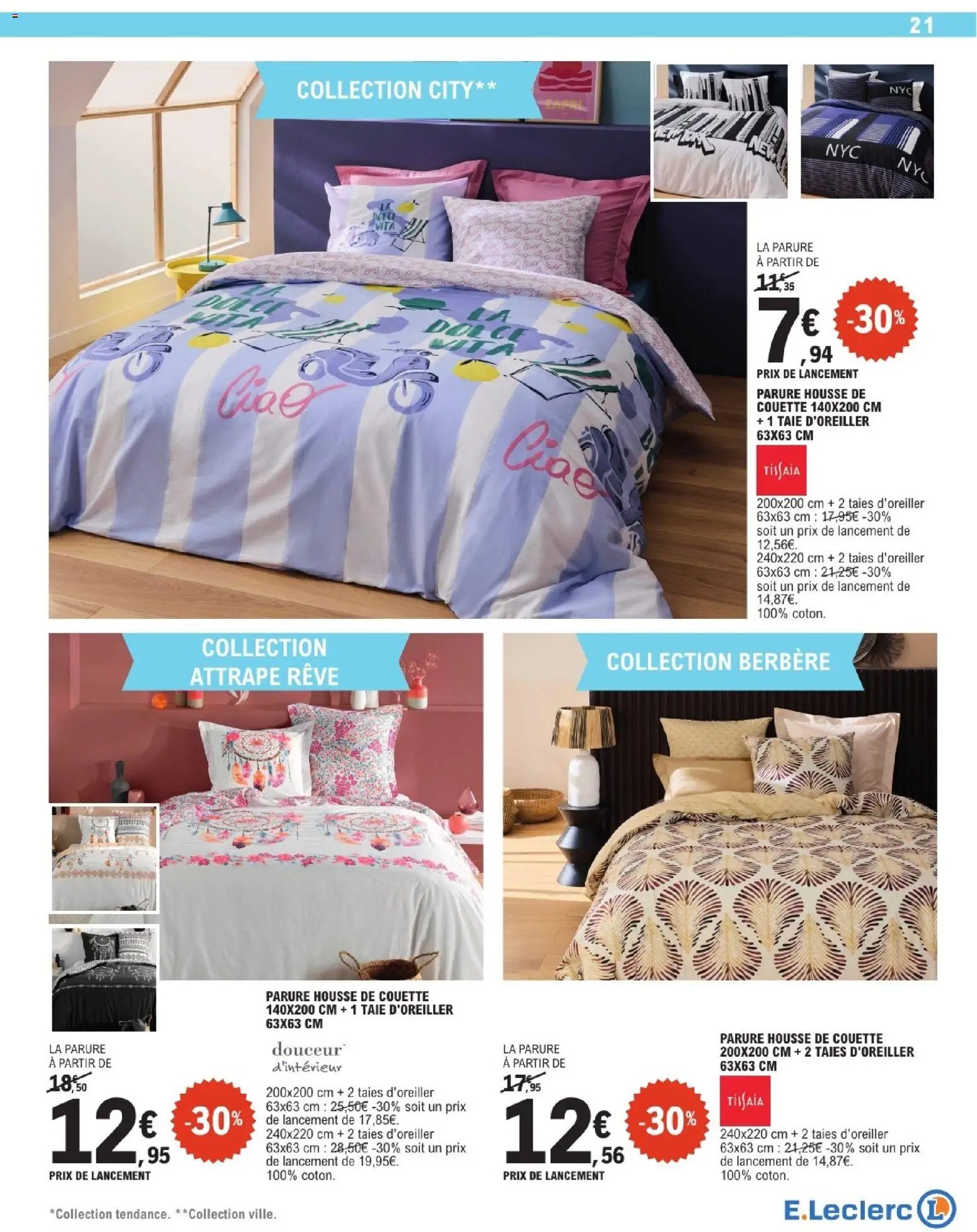 {H1} | Page: 21 | Produits: Taie d'oreiller, Housse de couette, Couette