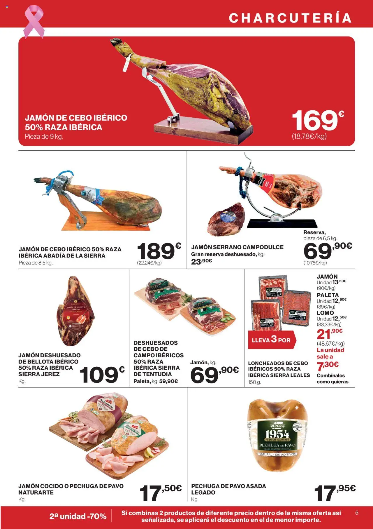 Supercor Canarias │ válido desde el 09.10.2025 | Página: 5 | Productos: Jamón serrano, Jamón, Jamón cocido