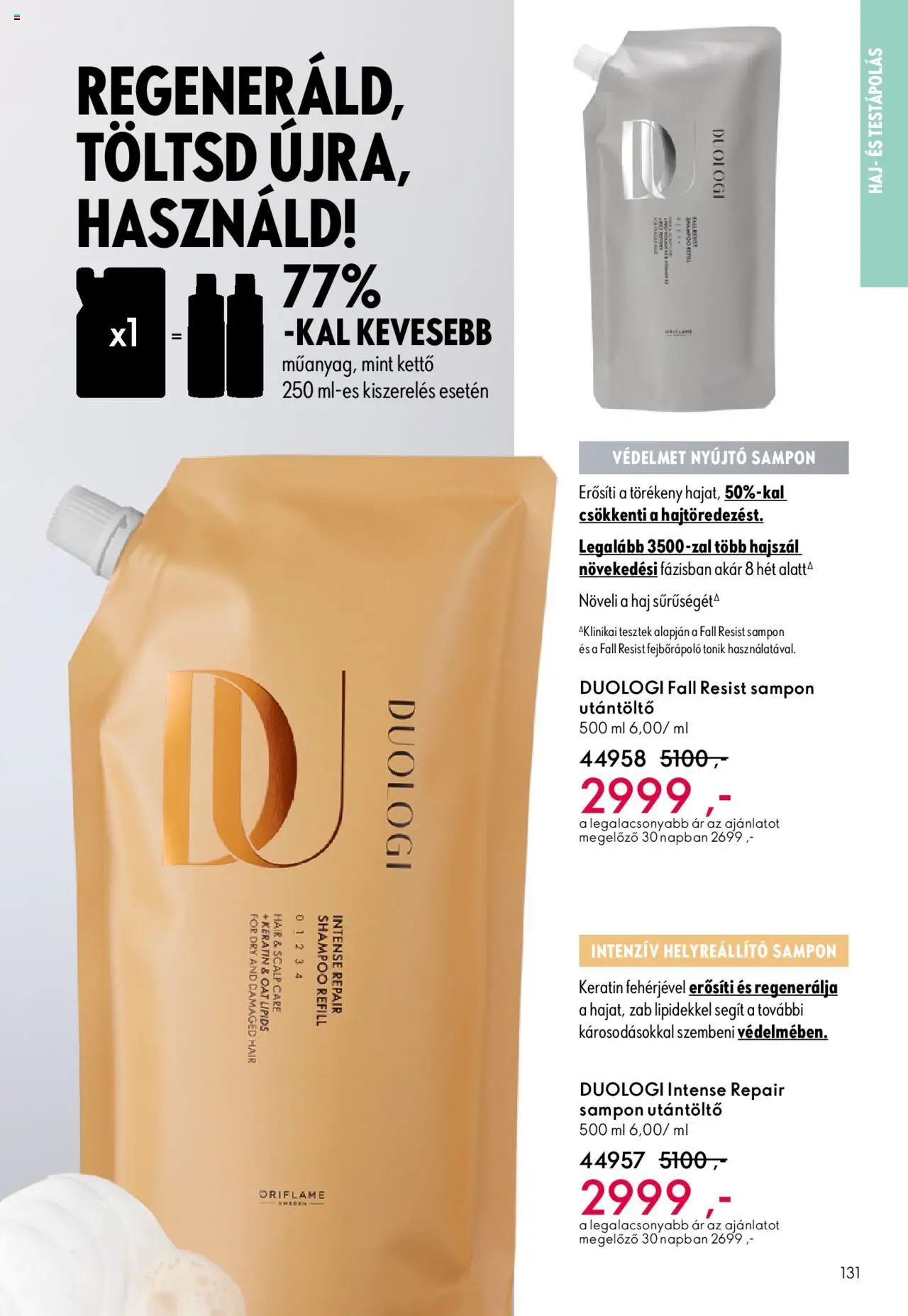 Oriflame akciós ujság - amely érvényes a következő dátumtól: 01.10.2025 | Oldal: 131 | Termékek: Sampon