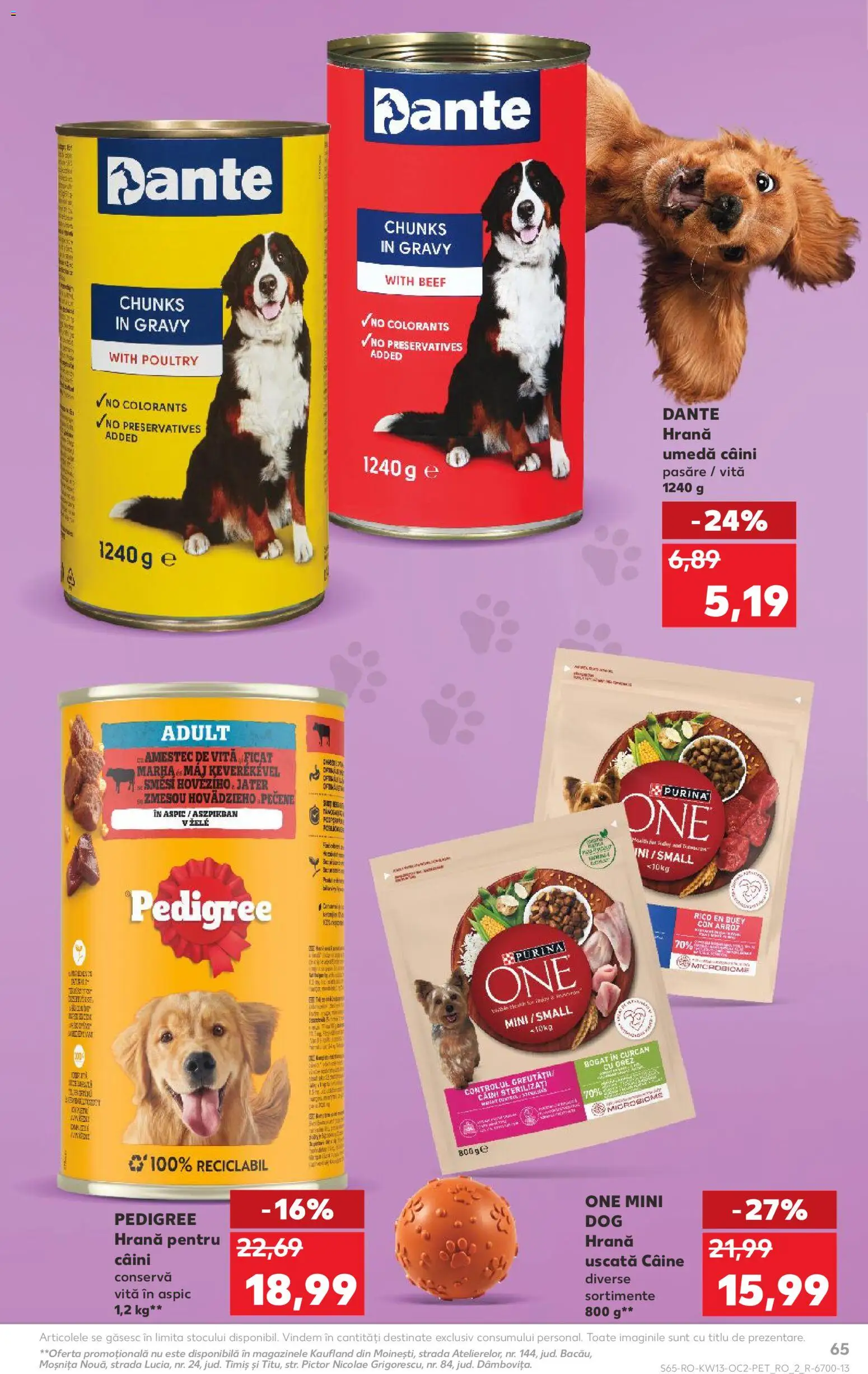 Noul catalog Kaufland – valabil de la 25.03.2026 | Pagină: 65 | Produse: Hrană pentru câini, Orez