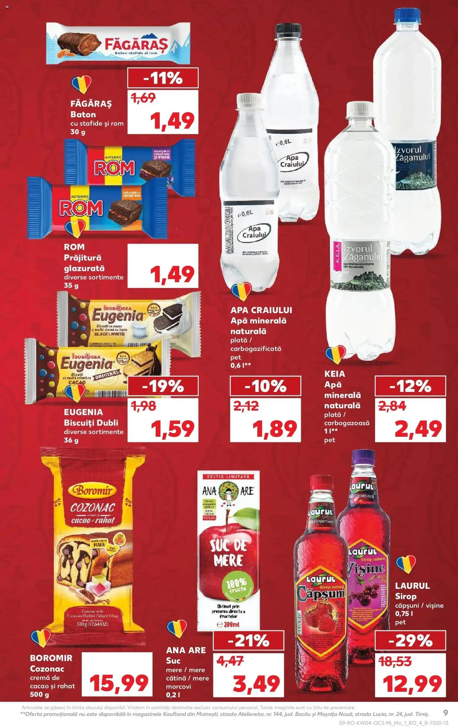 Noul catalog Kaufland – valabil de la 21.01.2026 | Pagină: 9 | Produse: Prăjitură, Căpșuni, Cacao, Biscuiți