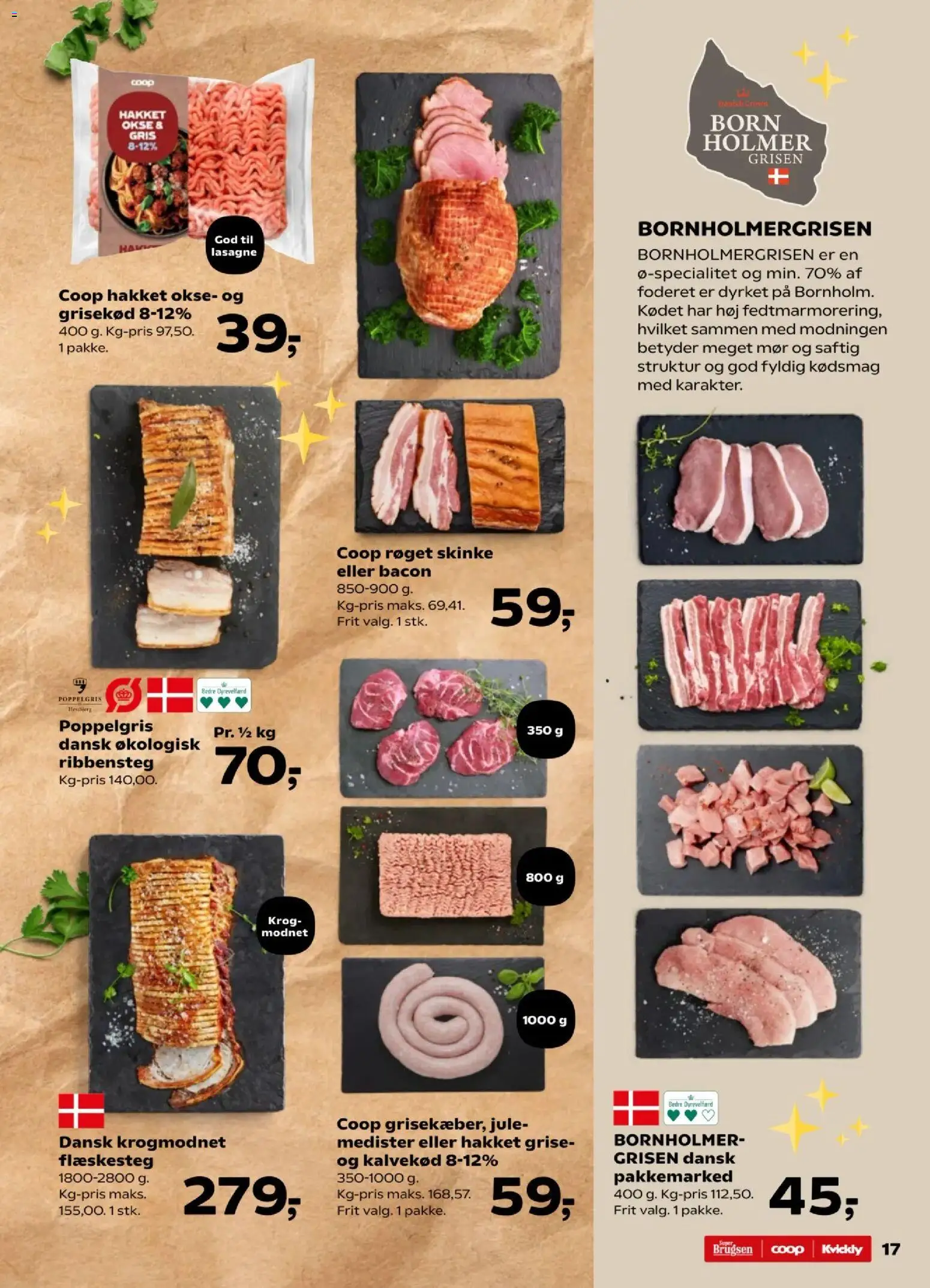 Super Brugsen tilbudsavis – gyldig fra 07.11.2025 | Side: 18 | Produkter: Skinke, Flæskesteg, Bacon, Carpete
