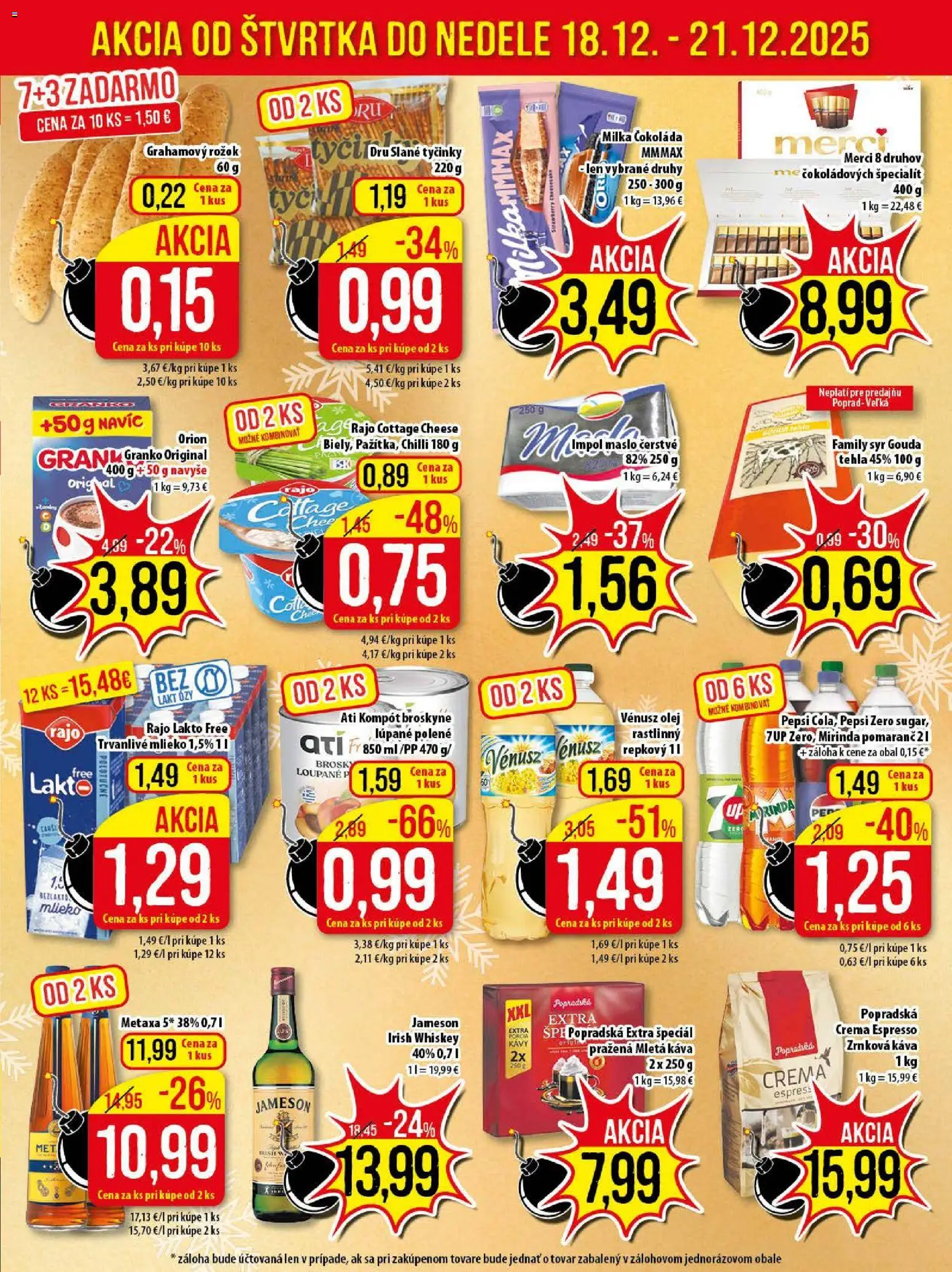 Nové Klas akcie – leták je platný od 15.12.2025 | Strana: 24 | Produkty: Maslo, Chilli, Mirinda, Trvanlivé mlieko