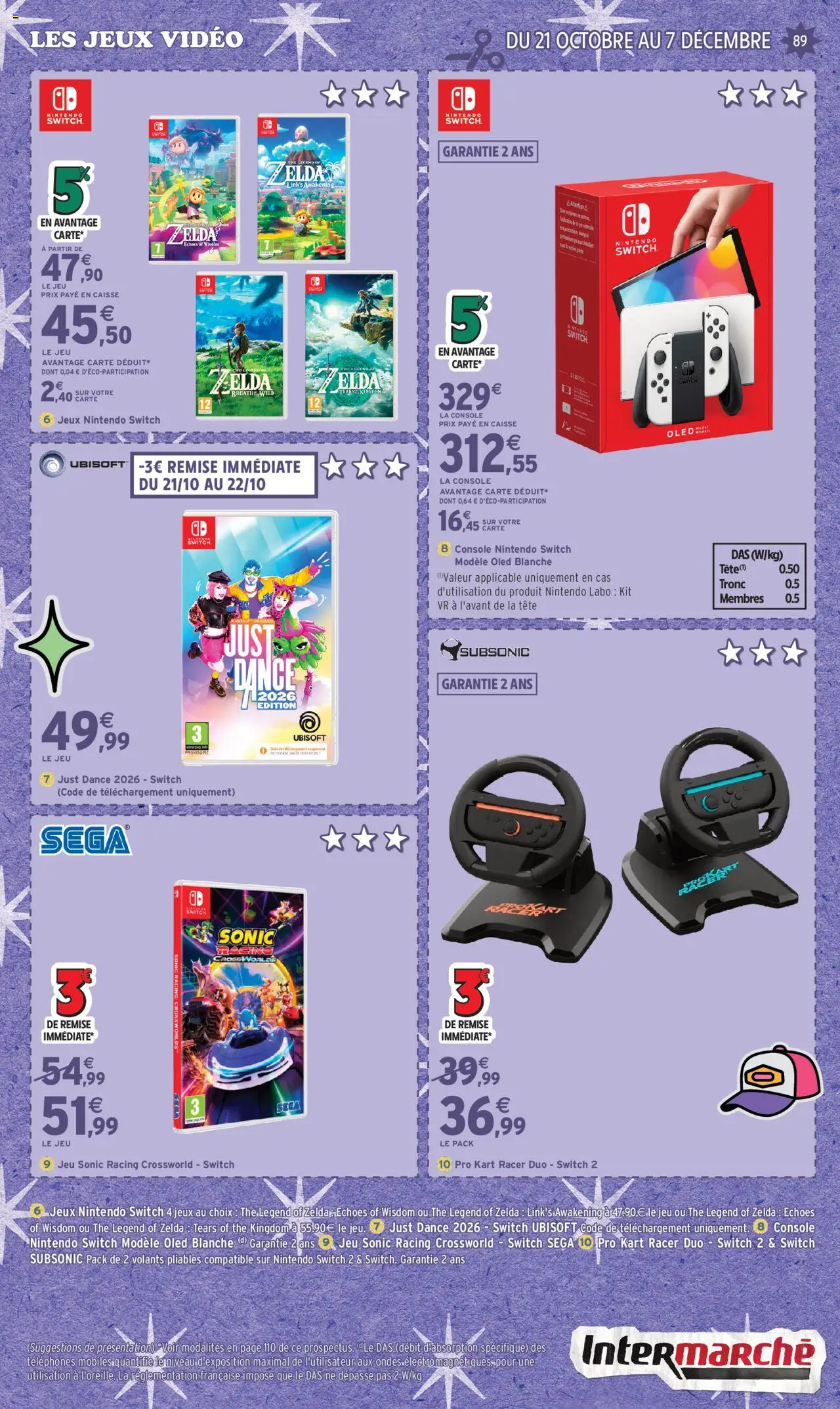 {H1} | Page: 89 | Produits: console Nintendo Switch, Console nintendo switch modele oled, Jeux, Thé