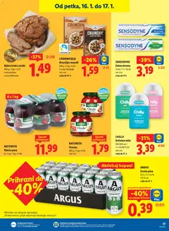 Lidl katalog akcije – veljaven od 15.01.2026 | Stran: 27 | Izdelki: Intimno milo, Muesli, Milo, Detergent