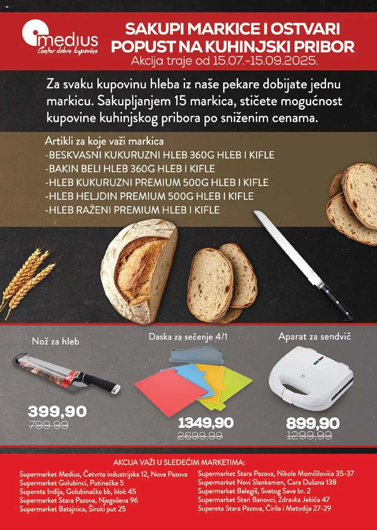 Medius katalog - važi od 12.08.2025 | Strana: 21 | Proizvode: Daska za sečenje, Nož, Hleb