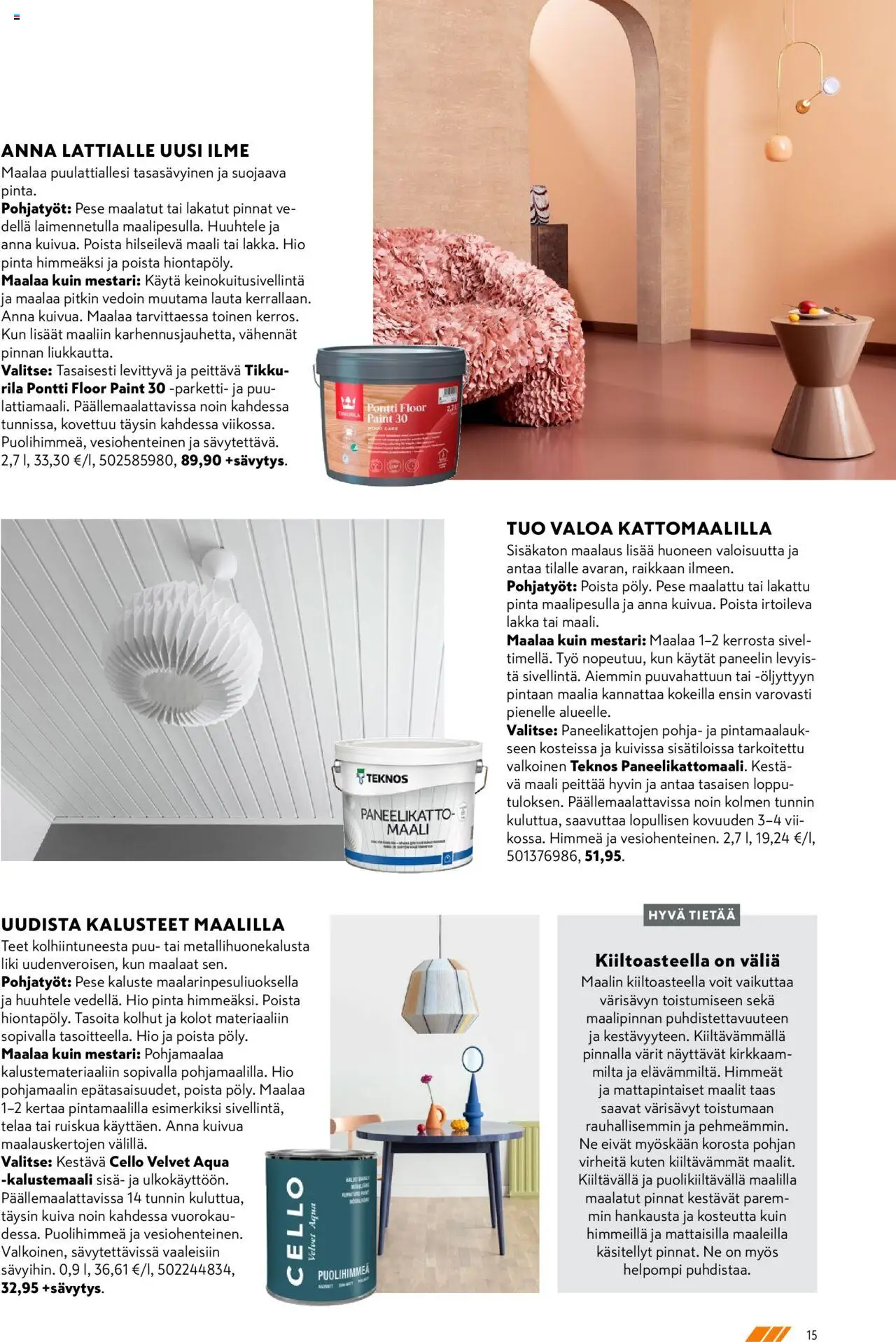 K-Rauta tarjoukset - Remppa-lehteä – voimassa 01.09.2025 alkaen | Sivu: 15 | Tuotteet: Maali, Lakka