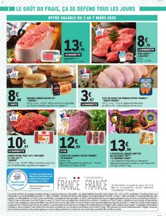 E.Leclerc - Prévisualisation de VIANDE HACHE VRAC 100% PUR BŒUF, 5% MAT.GR. (4)(1) 700 g. valide à partir de 03.03.2026 | Page: 2