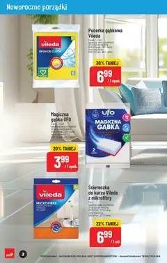 Pogląd oferty "POLOmarket Gazetka - Dzień Babci i Dziadka" - ważna od 09.01.2026 | Strona: 2 | Produkty: Gąbka, Vileda