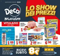 Anteprima del volantino Decò MaxiStore - Vitulazio catalogo valido a partire dal 23.09.2025