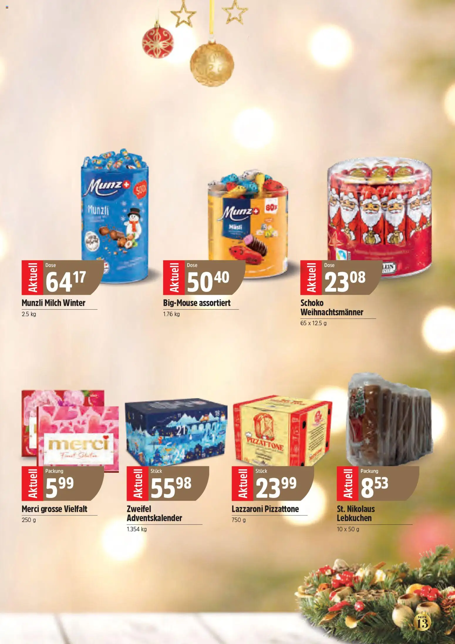 TopCC Aktionen Weihnachten – gültig ab 10.11.2025 | Seite: 13 | Produkte: Milch