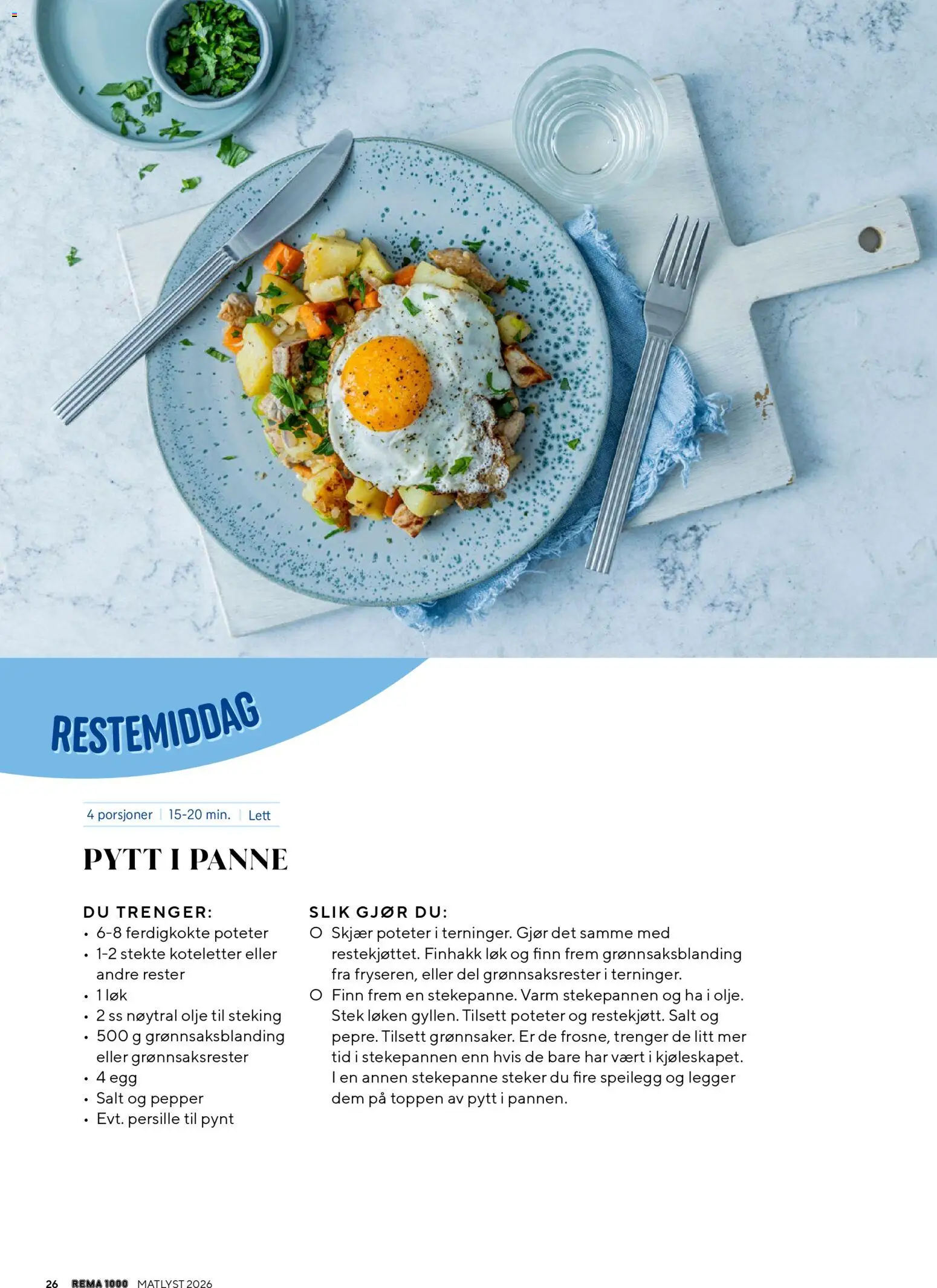 {H1} | Side: 26 | Produkter: Будівельна плівка, Egg, Løk, Poteter