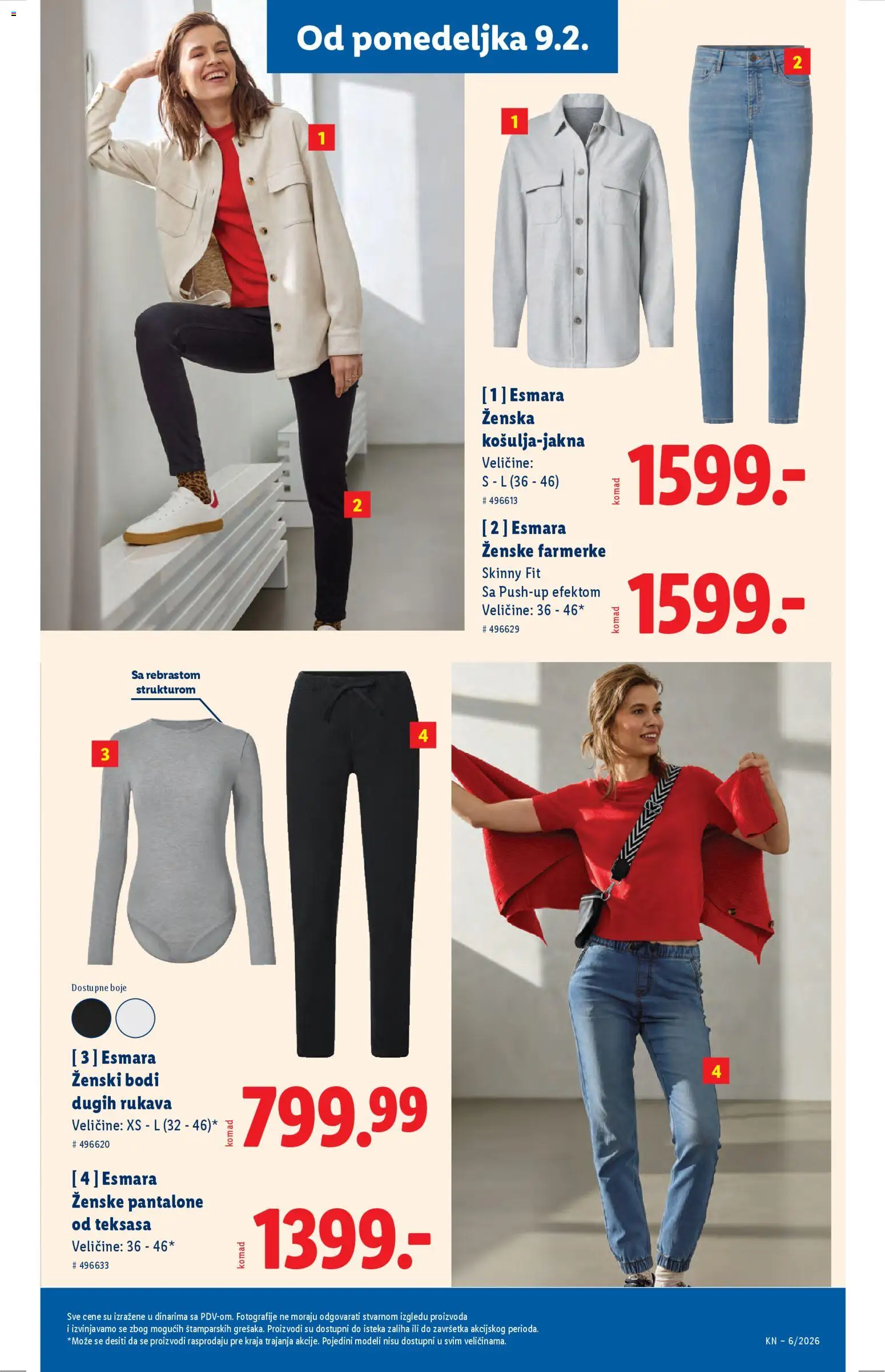 Lidl katalog - važi od 05.02.2026 | Strana: 75 | Proizvode: Farmerke, Ženske pantalone, Pantalone
