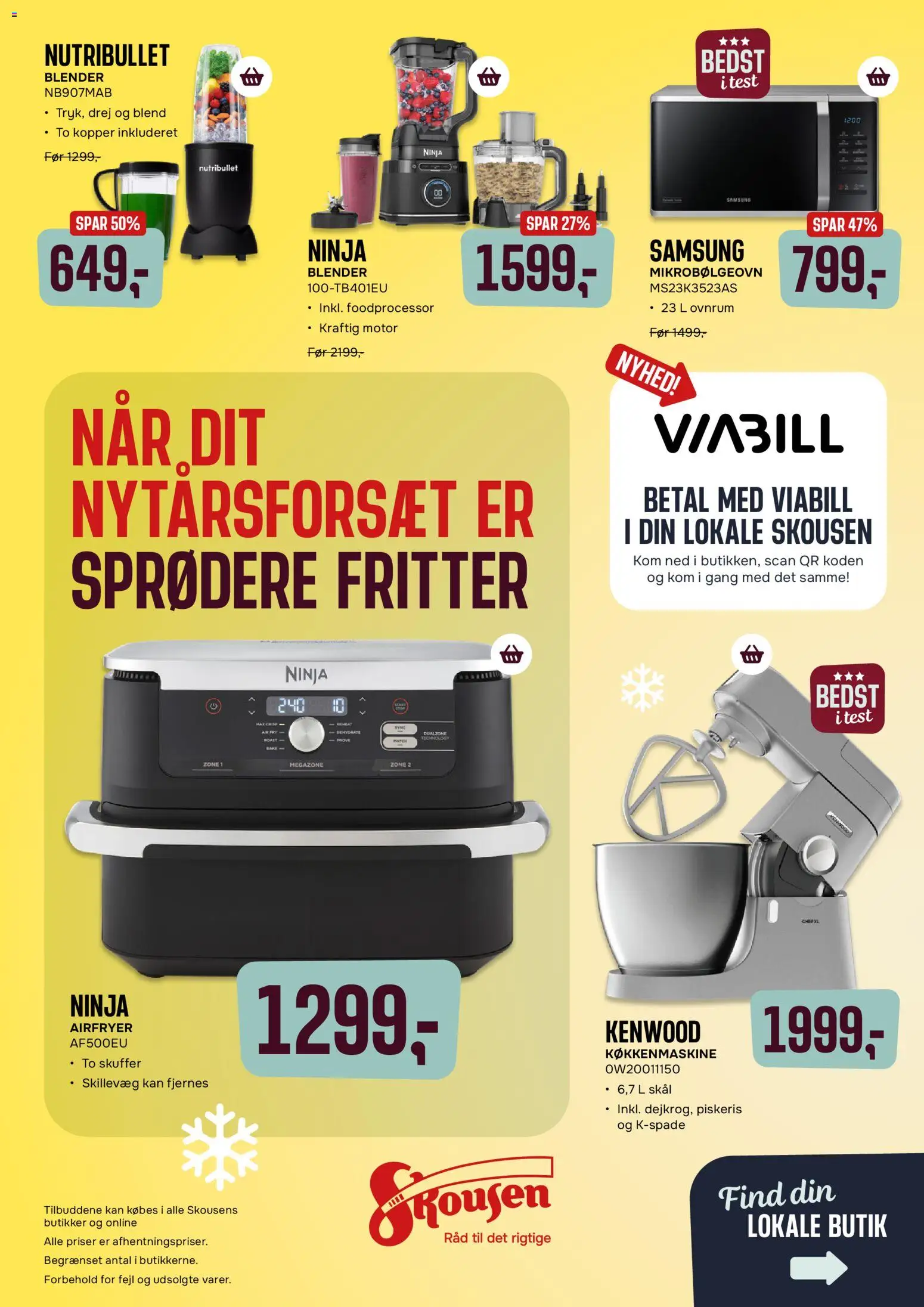 Skousen tilbudsavis – gyldig fra 02.02.2026 | Side: 8 | Produkter: Foodprocessor, Mikrobølgeovn, Piskeris