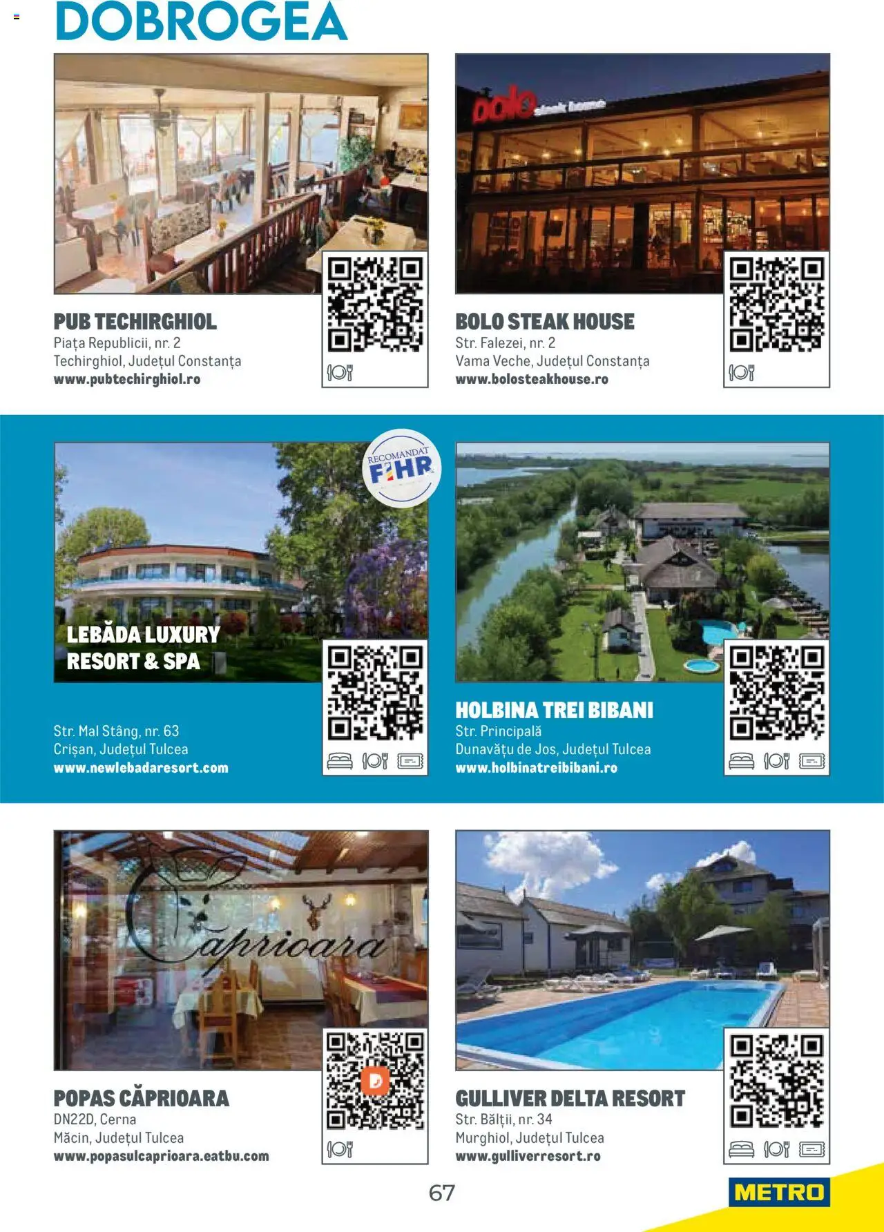 Metro catalog - Ghid de călătorie România – valabil de la 01.08.2025 | Pagină: 67