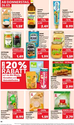 Náhled letáku Kaufland Německo leták od 26.03.2026 | Strana: 42 | Produkty: Cornflakes, Mango