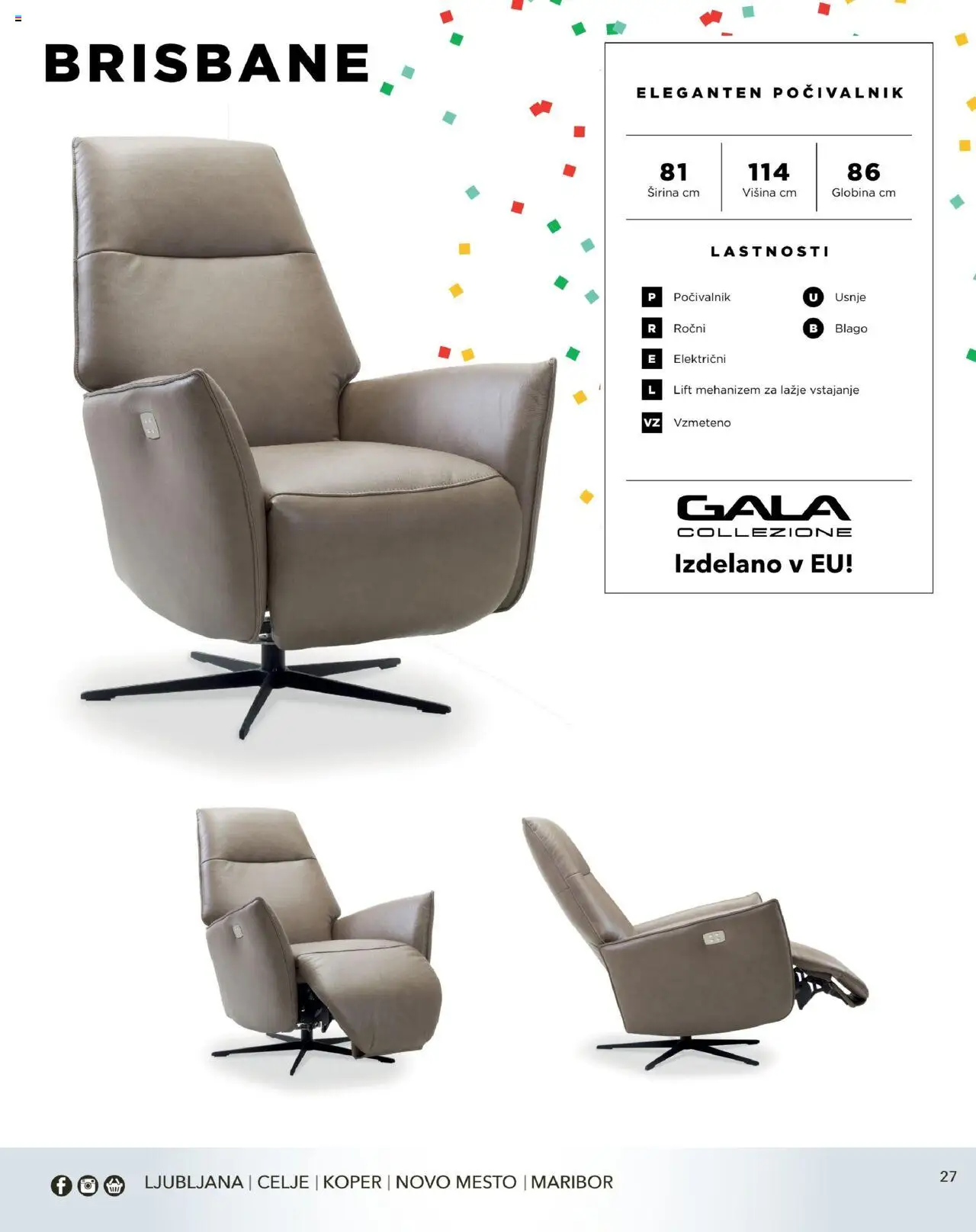 Harvey Norman - Katalog - Udobna praznična ponudba - Počivalniki & masažni stoli │ velja od 22.12.2022 | Stran: 27