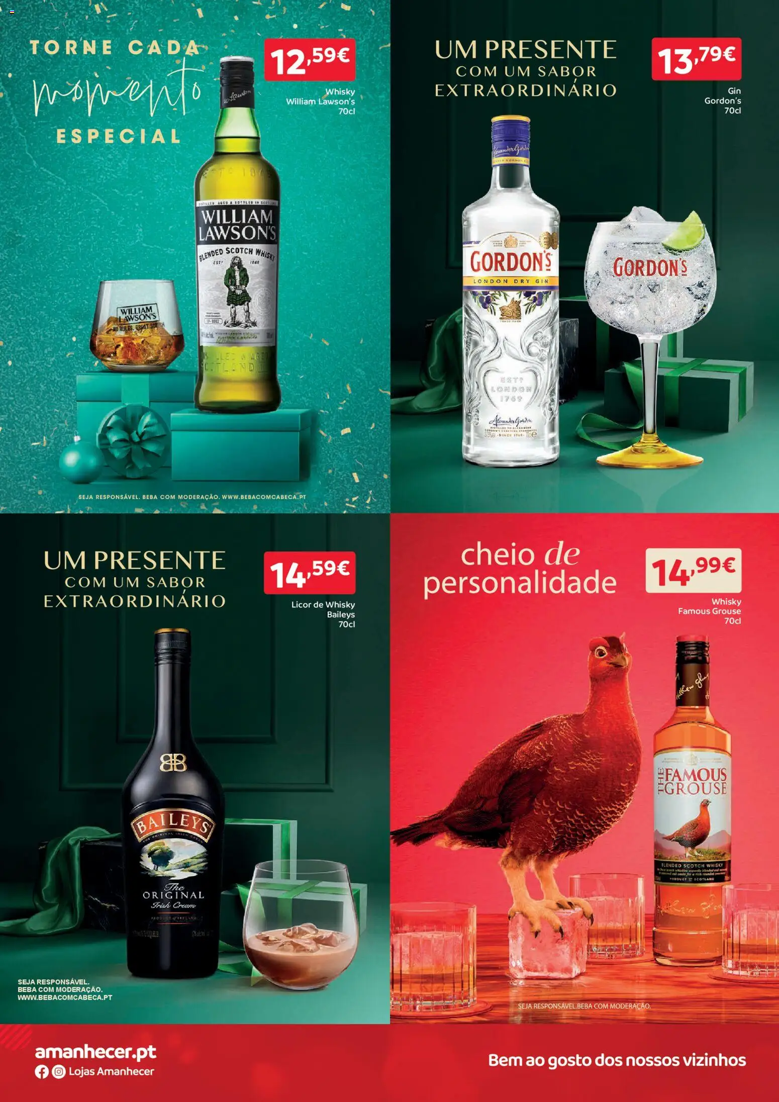 Amanhecer folheto │ válido de 11.12.2025 | Página: 8 | Produtos: Whisky, Licor, Gin