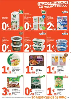Pré-visualização E.Leclerc folheto válido de 04.12.2025 | Página: 31 | Produtos: Grelos, Gnocchi, Manteiga, Massa