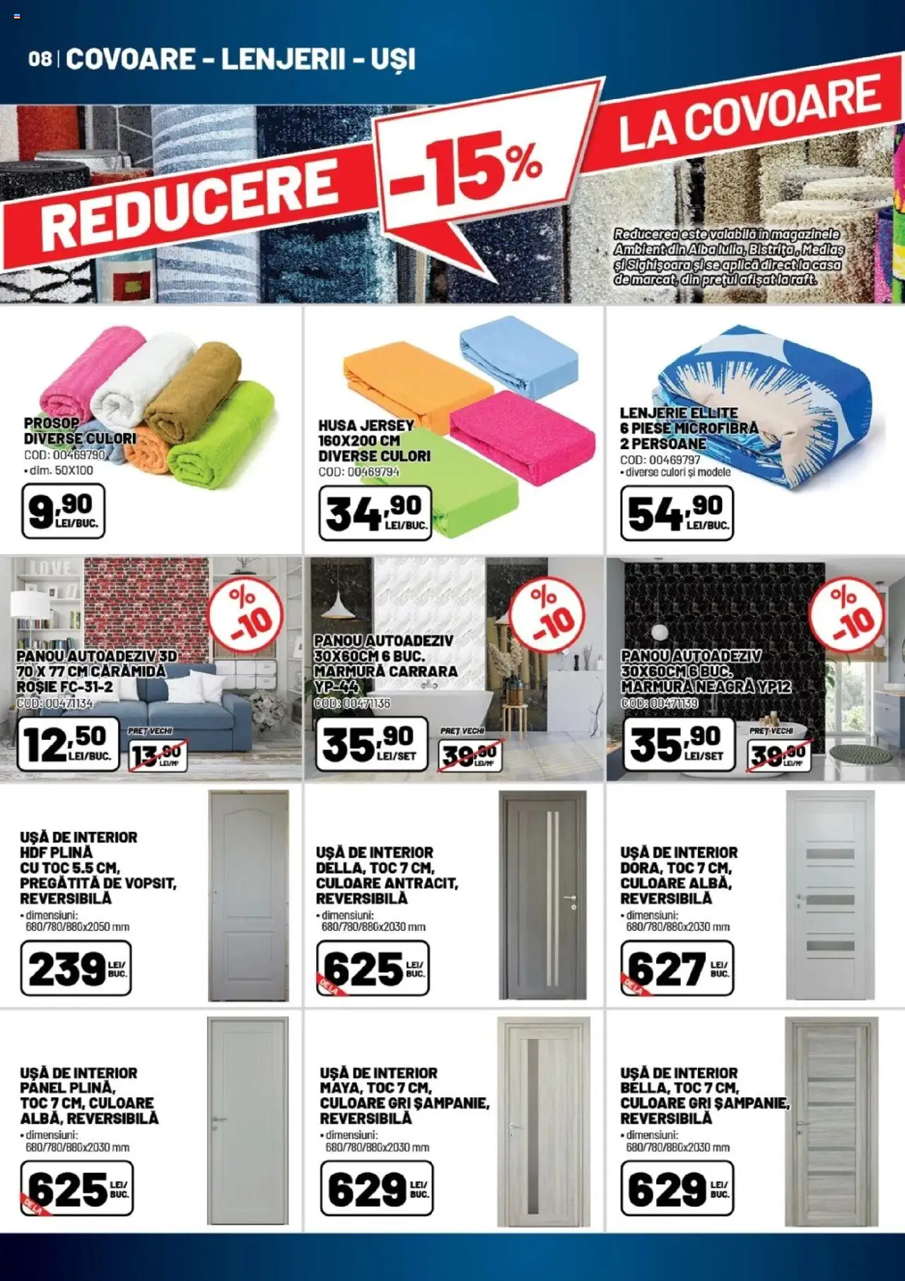 Catalog Ambient – valabil de la 20.08.2025 | Pagină: 8 | Produse: Raft, Ușă