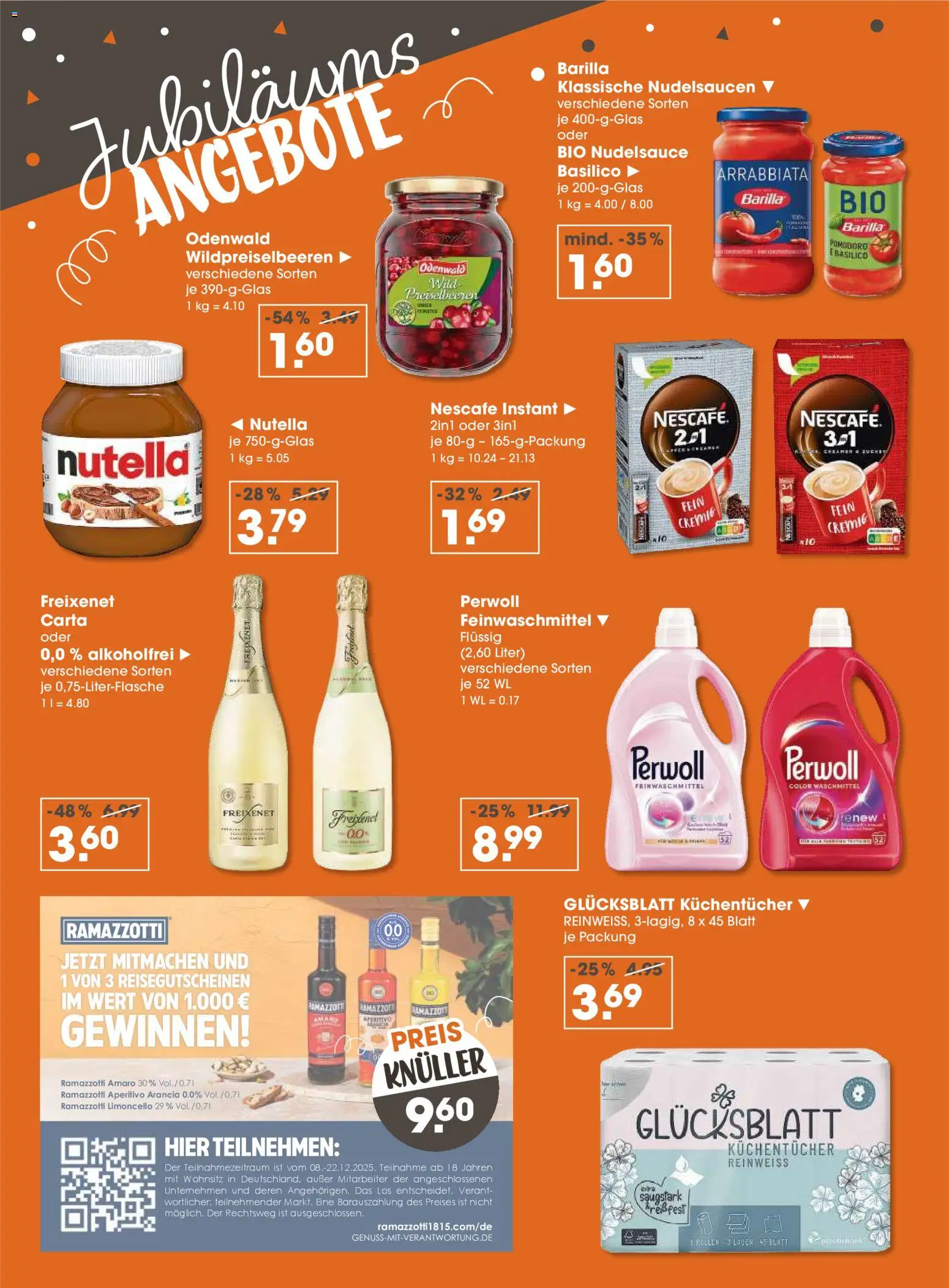 V-Markt - Hallertau / Oberpfalz – gültig ab 11.12.2025 | Seite: 3 | Produkte: Freixenet, Perwoll, Nutella, Ramazzotti