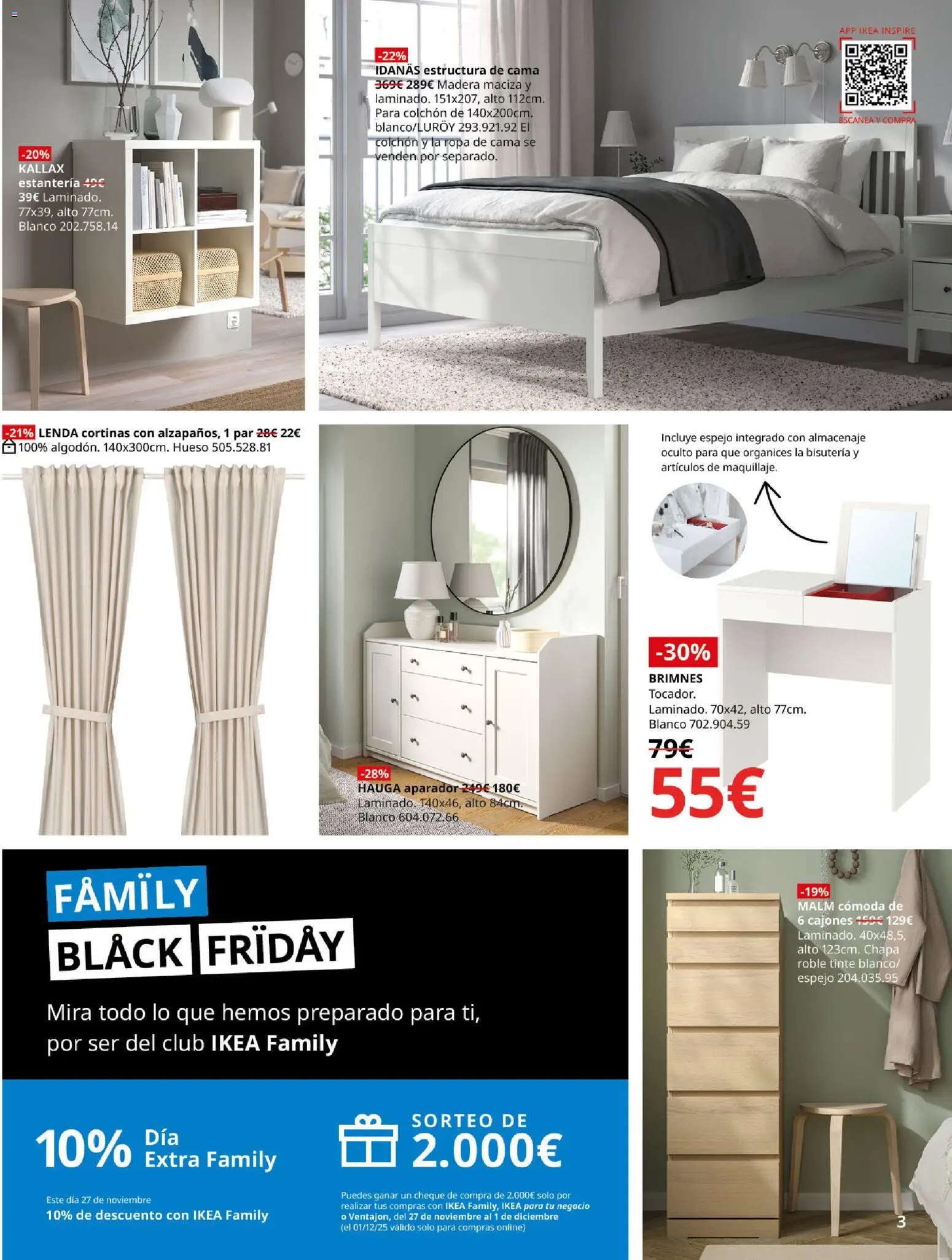 Catálogo IKEA Black Friday │ válido desde el 27.11.2025 | Página: 3 | Productos: Tinte, Colchon, Almacenaje, Aparador